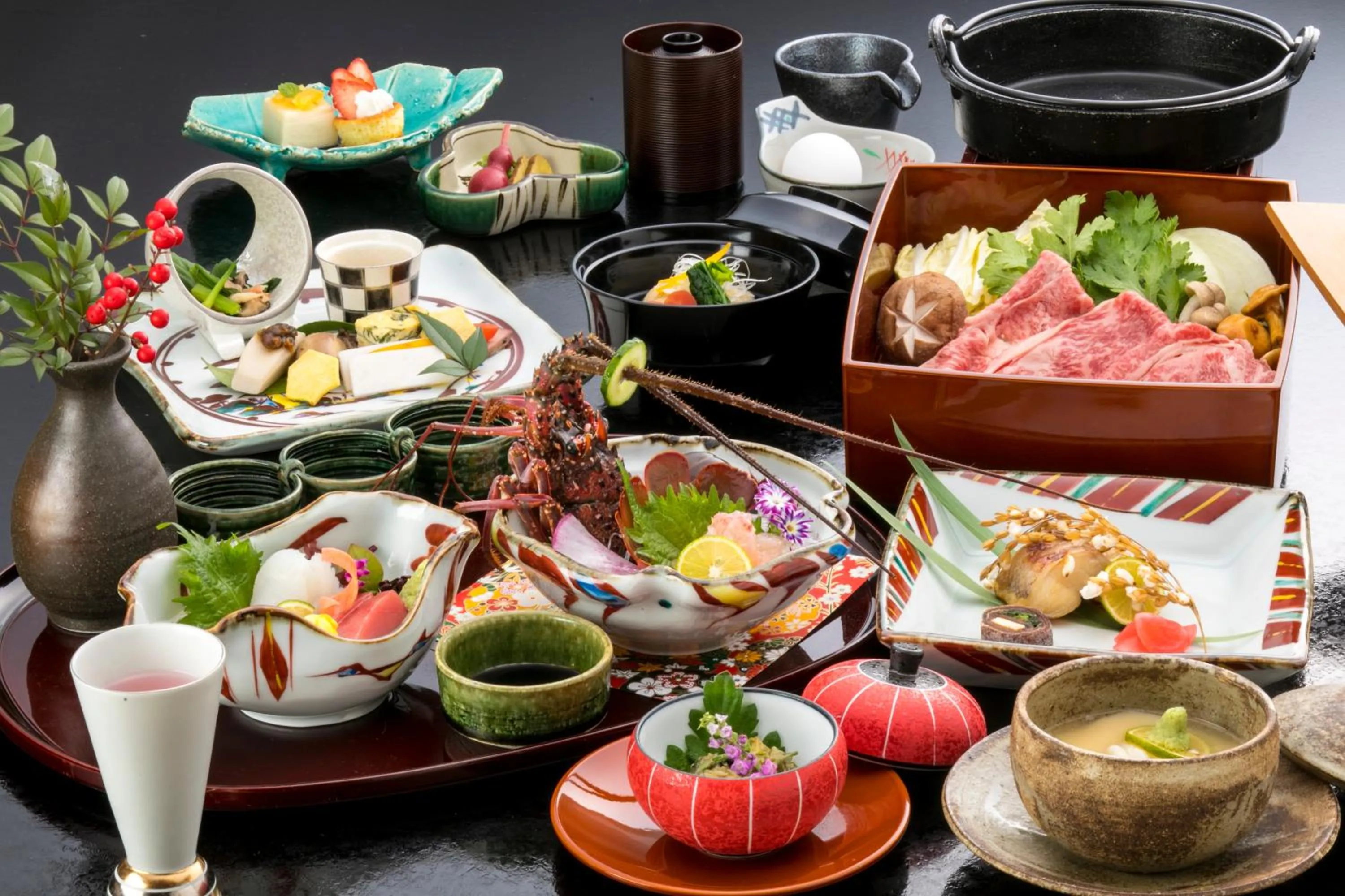 Dinner in Tsukiyominoza