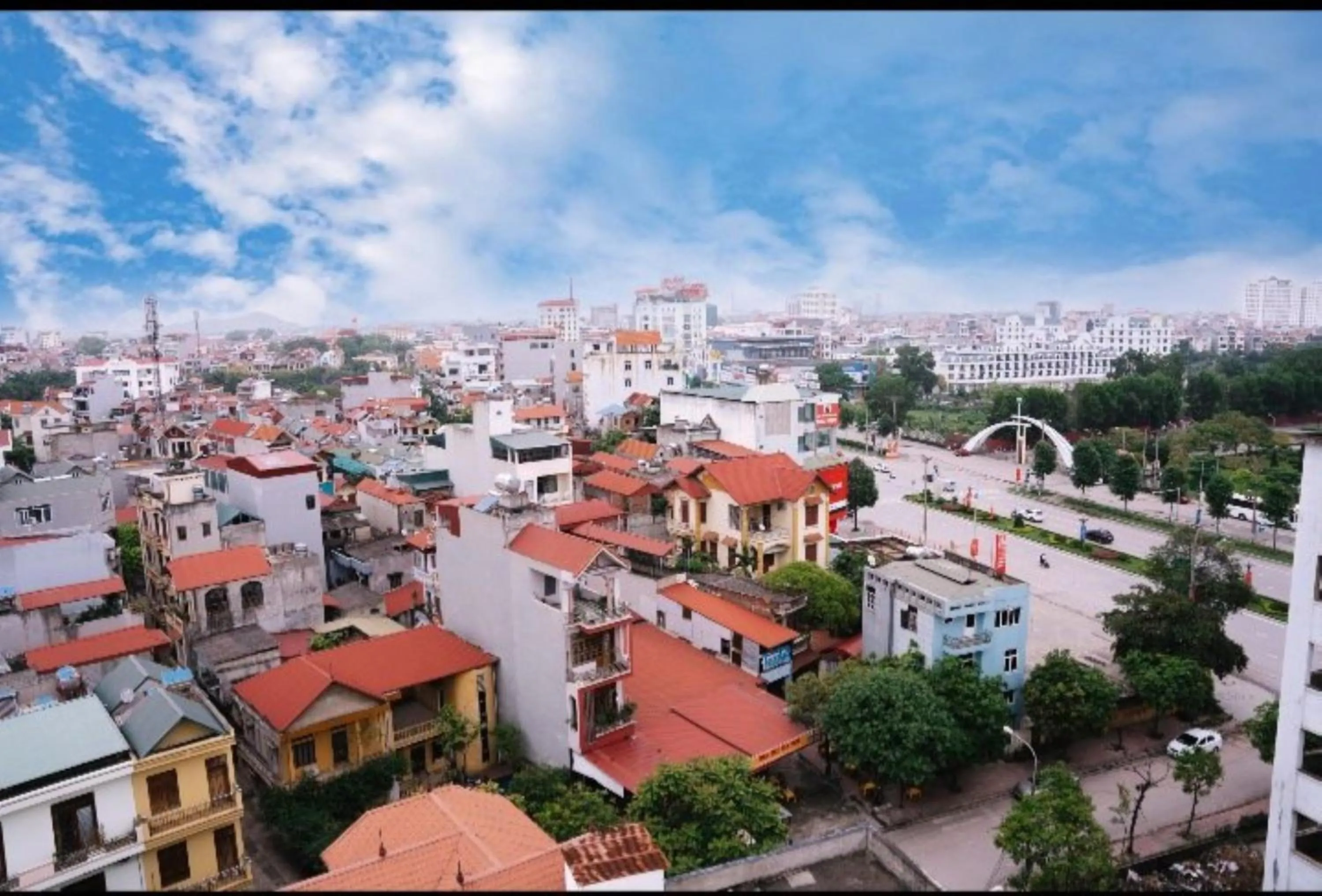 Street view in Hương Sen Hotel Bac Giang