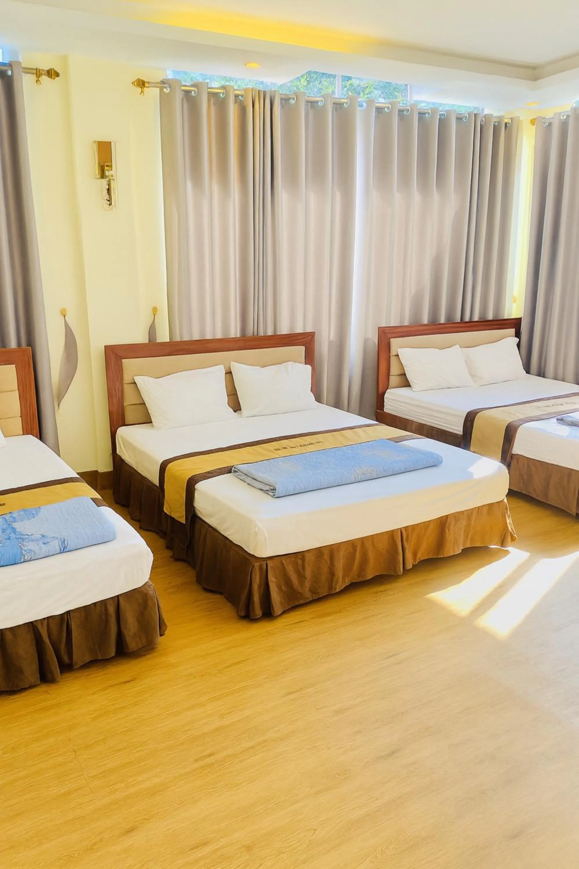Bed in Hương Sen Hotel Bac Giang