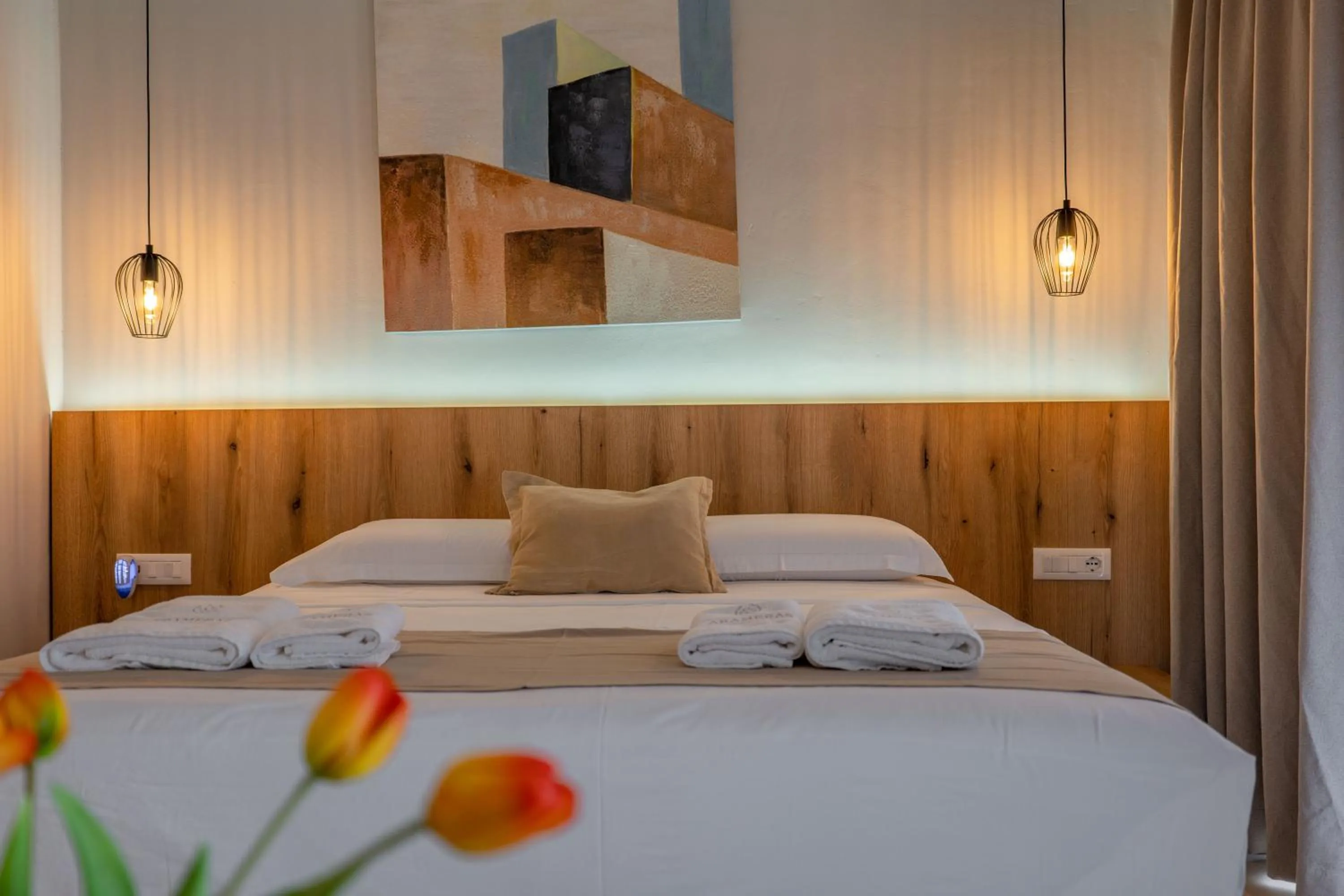 Bed in Arameras Beach Resort