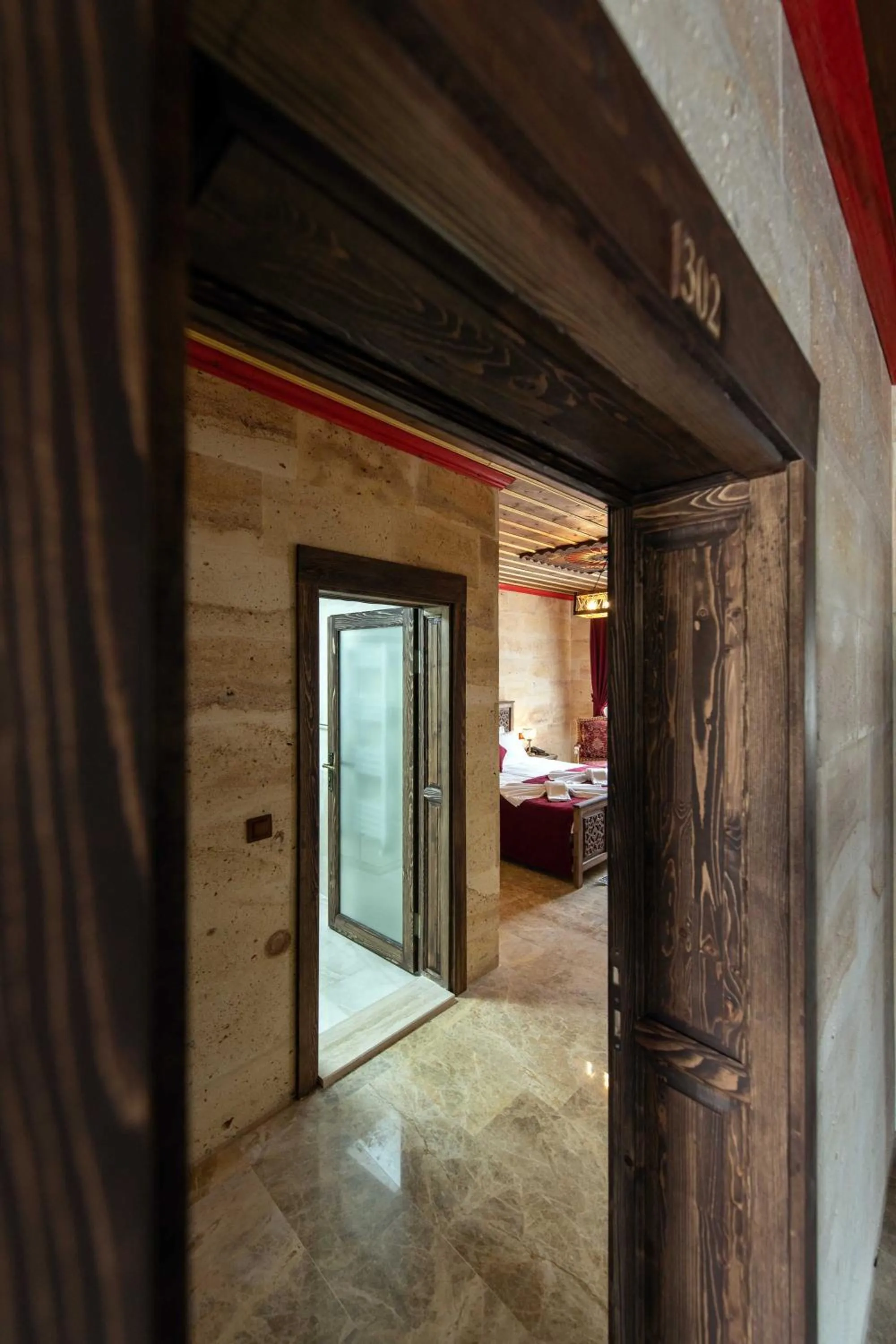 Facade/entrance, Bed in Volare Stone Hotel