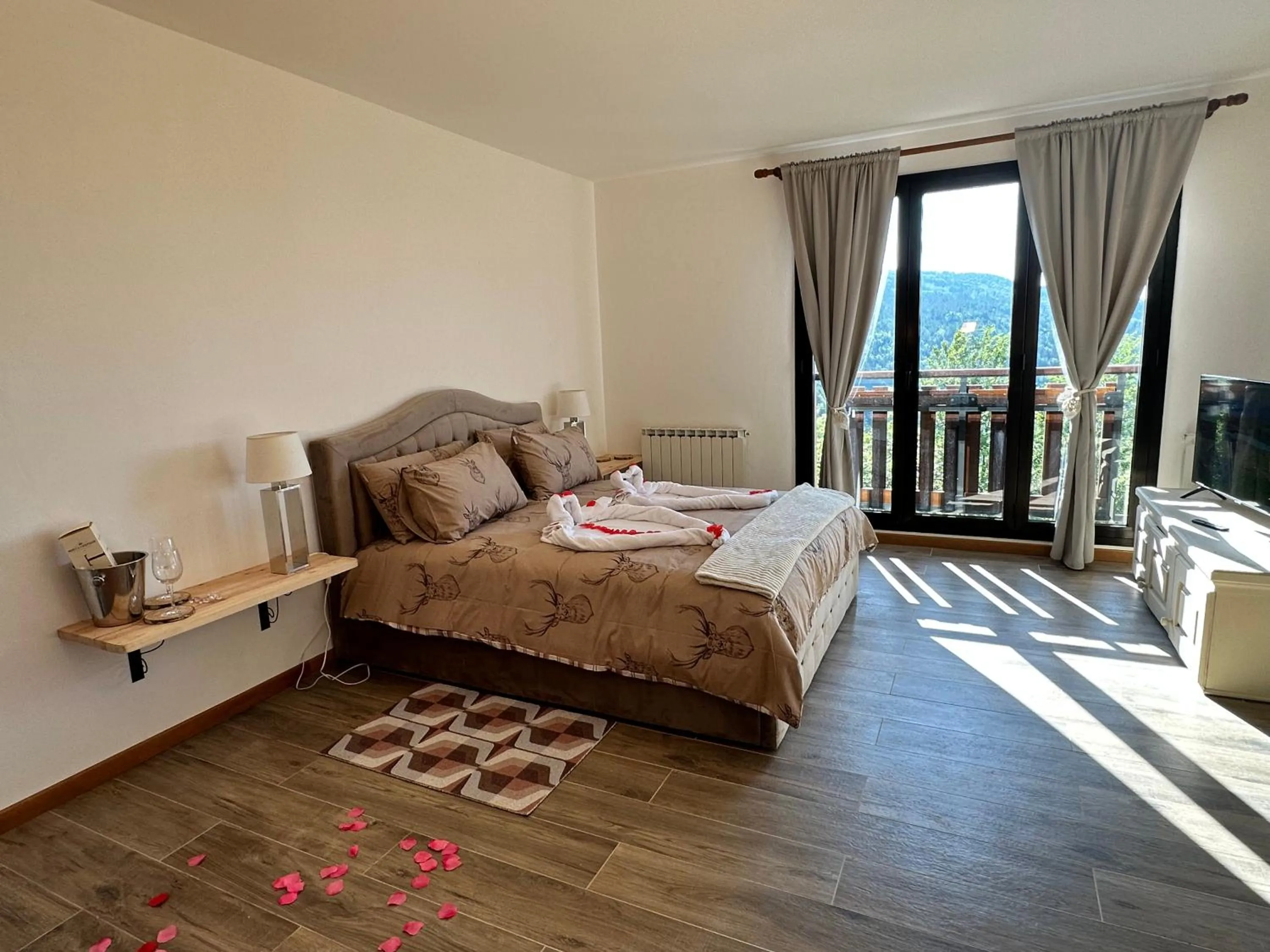 Bed in Residenza Riva Wellness Apartment Spa