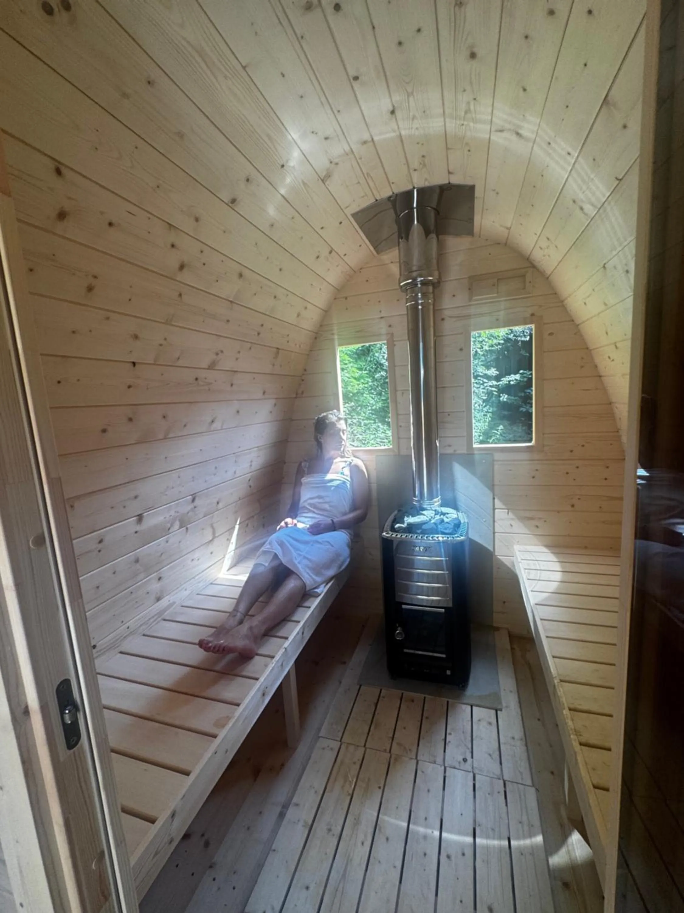 Sauna in Residenza Riva Wellness Apartment Spa
