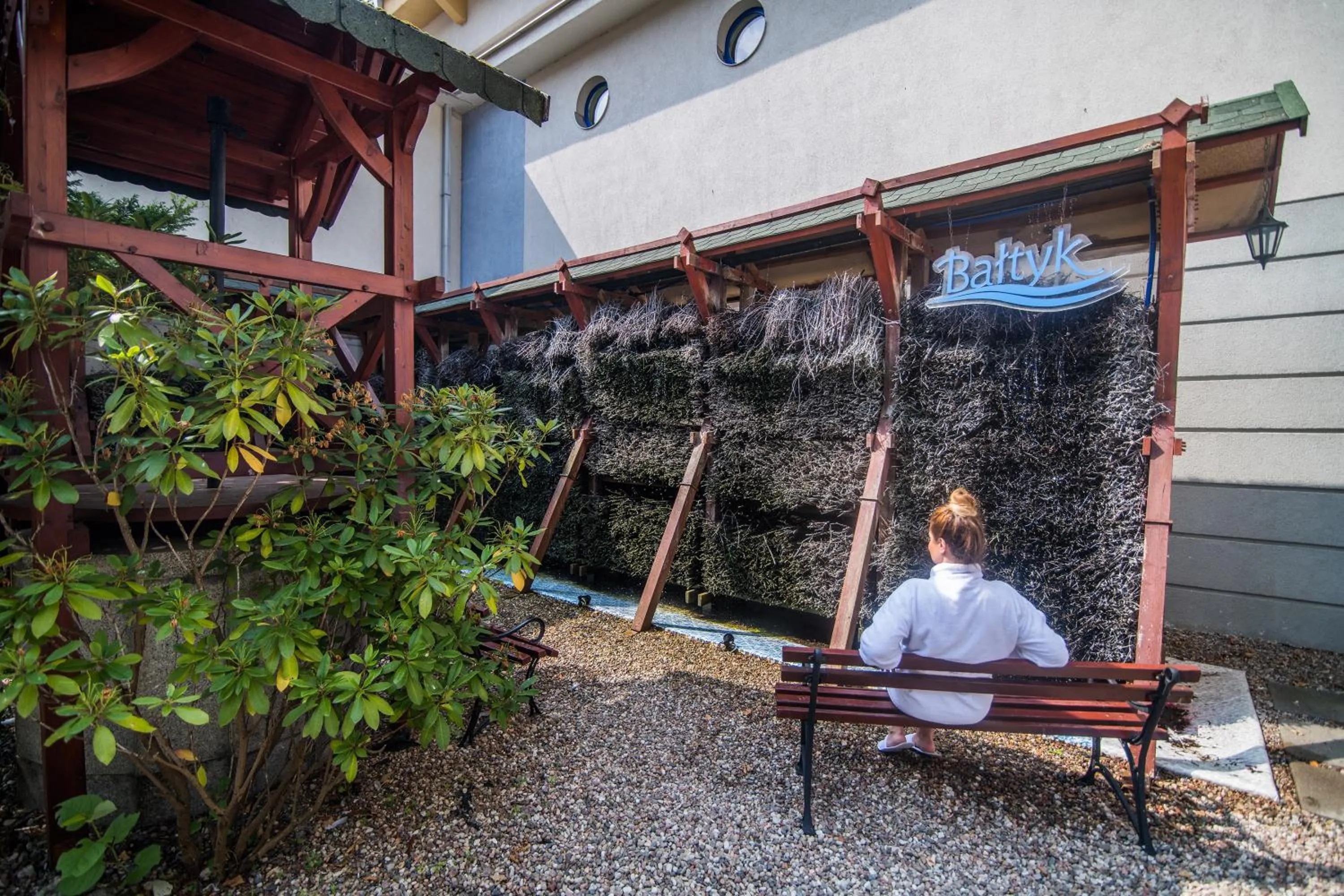 Garden in Sanatorium Uzdrowiskowe Bałtyk