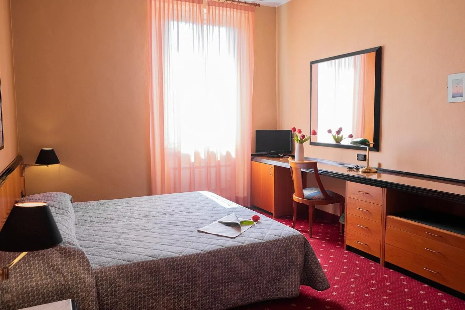 Bedroom, Bed in Hotel Milano Pool & Garden