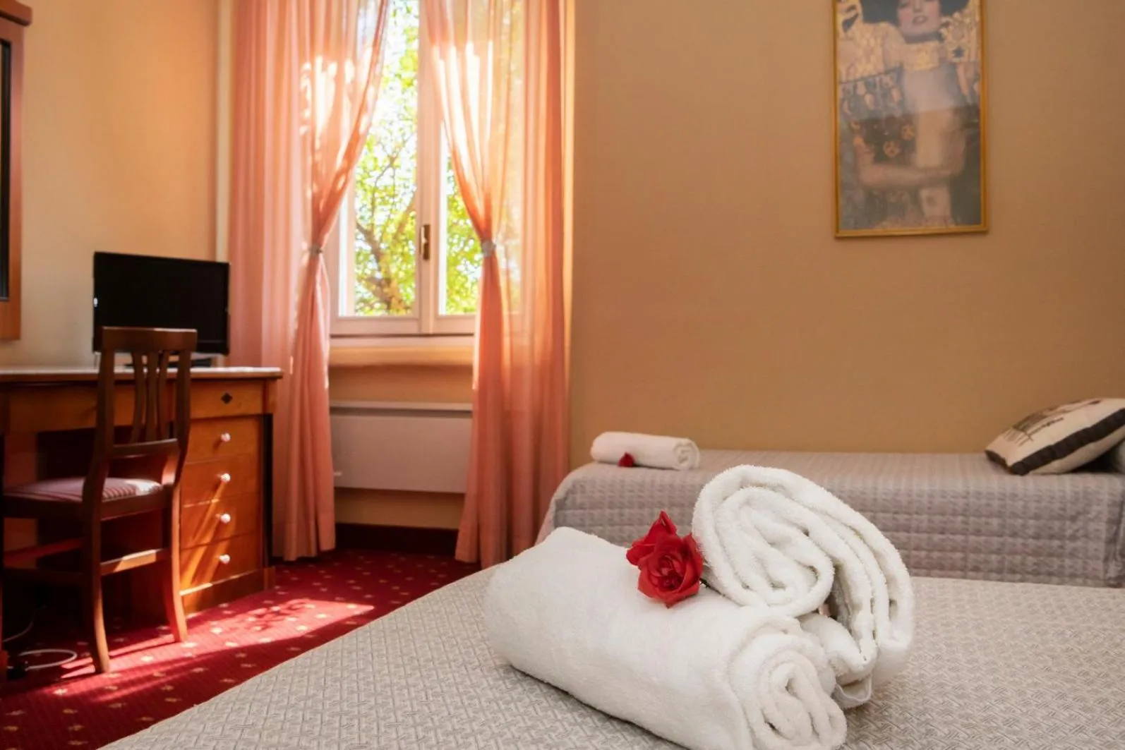 Bedroom, Bed in Hotel Milano Pool & Garden