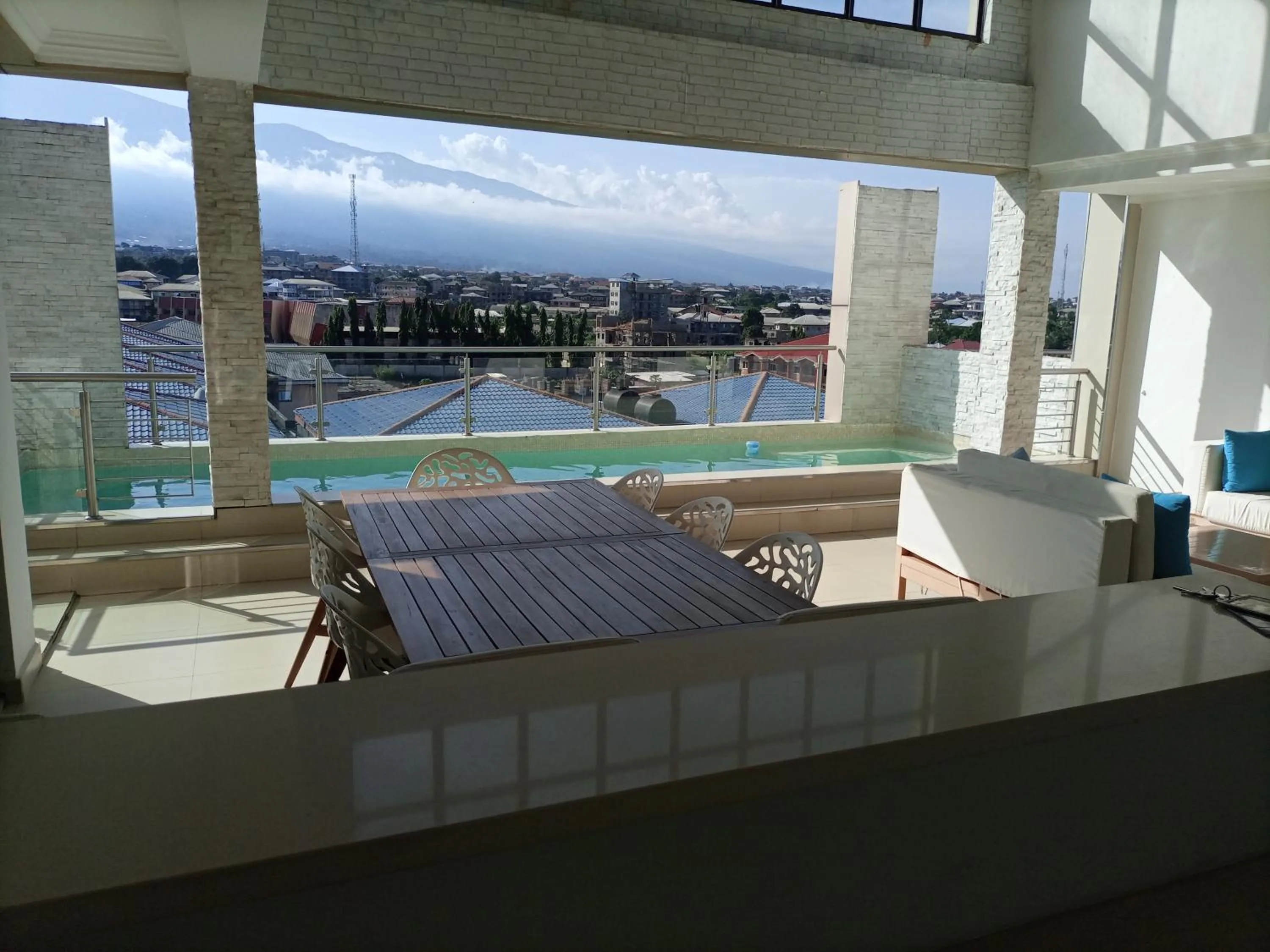 Pool view in WDC APARTHOTEL - BUEA