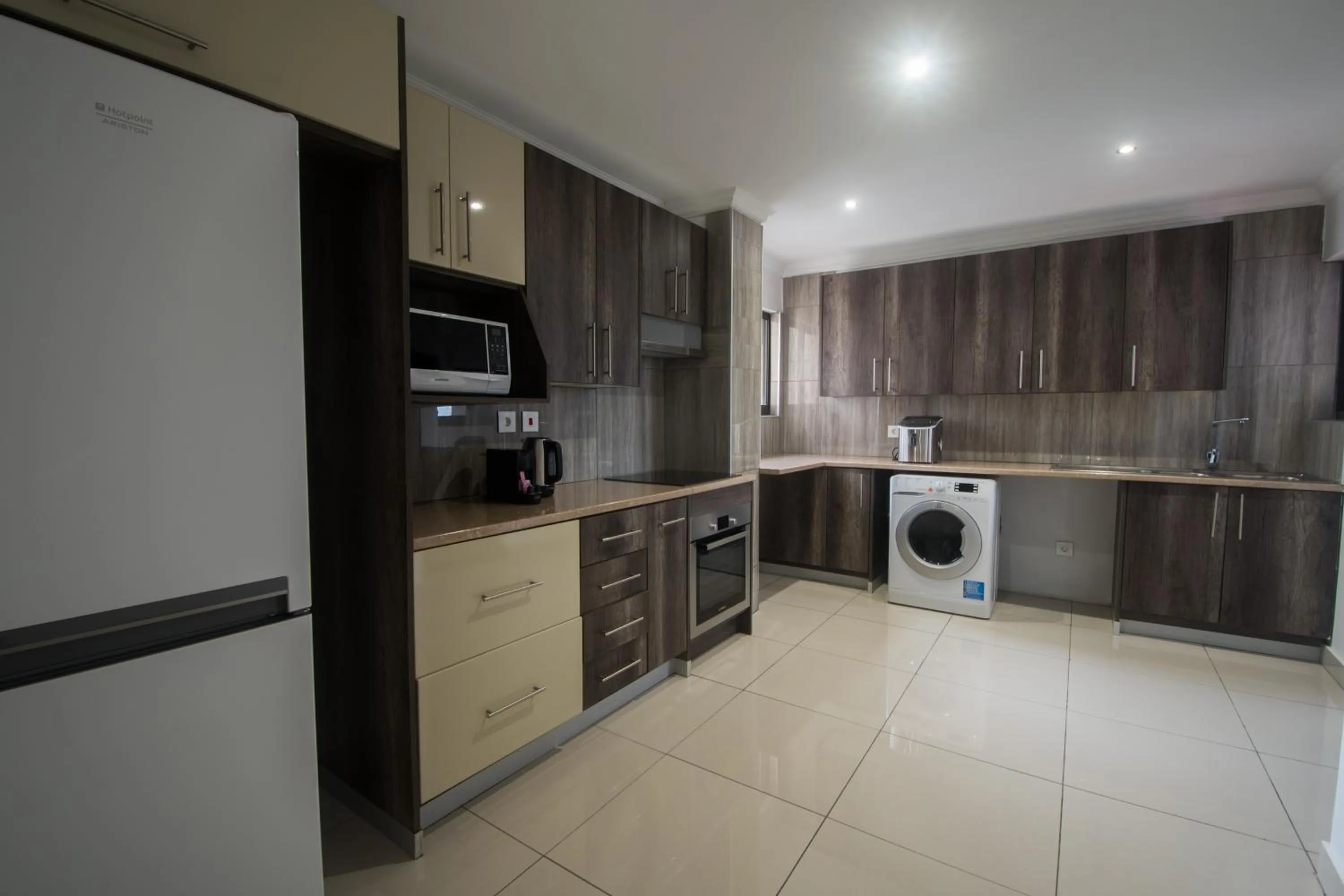 Kitchen or kitchenette in WDC APARTHOTEL - BUEA