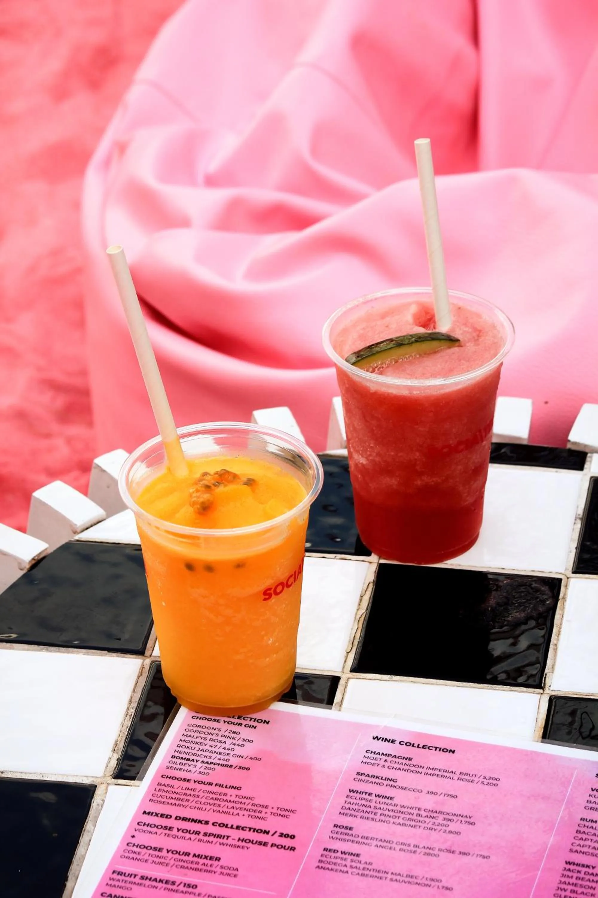 Drinks in SocialTel Koh Samui