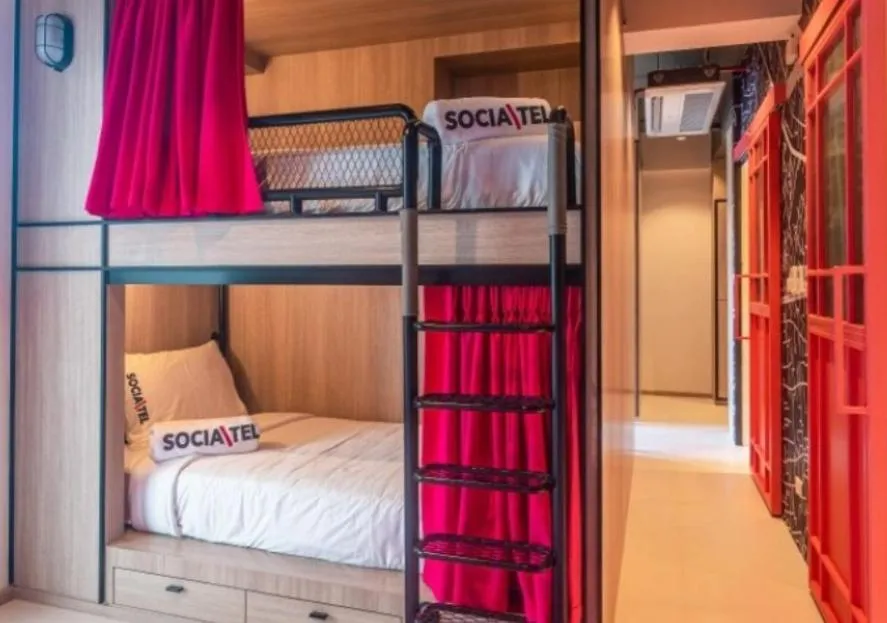 Bed in SocialTel Koh Samui