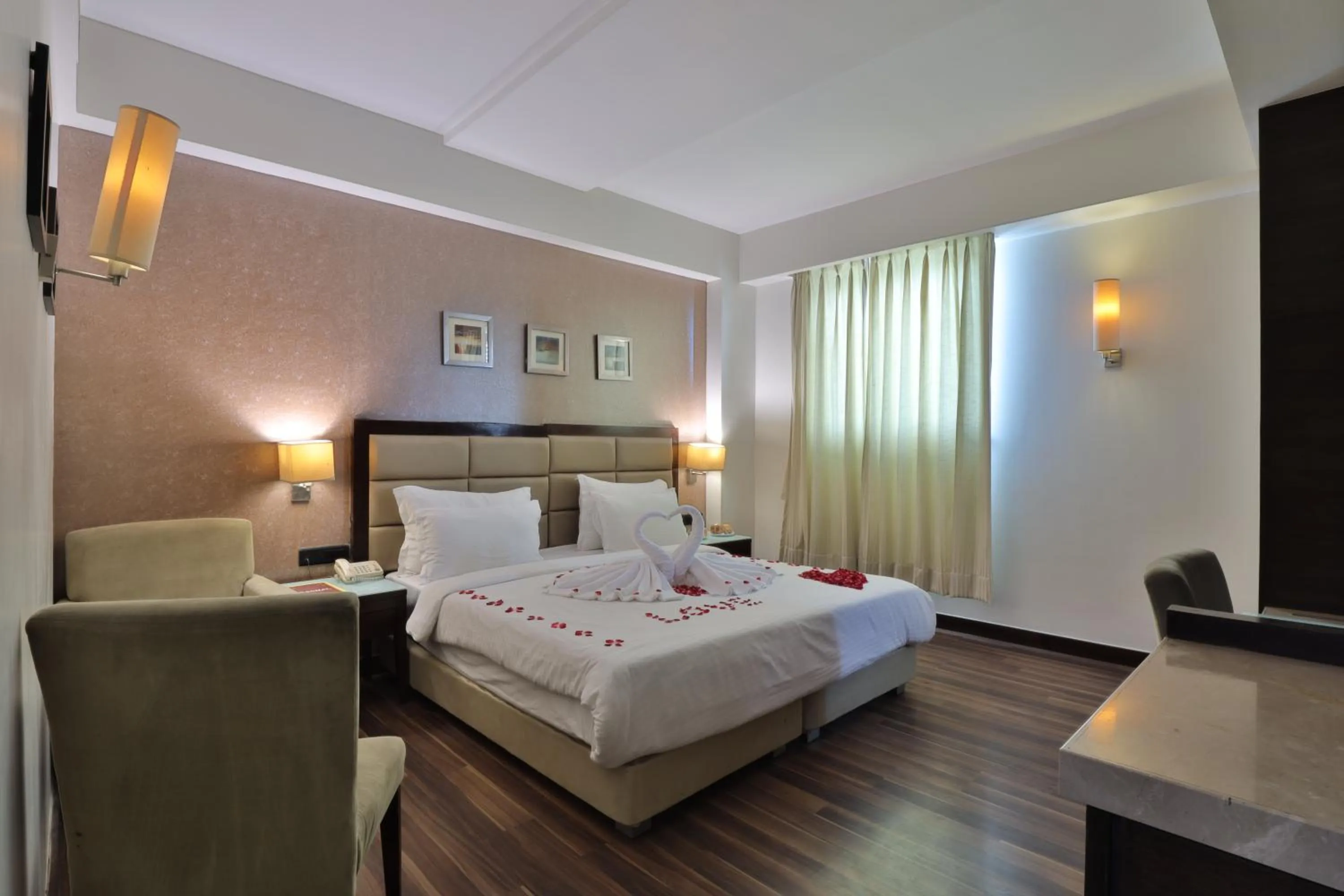 View (from property/room), Bed in Krios Hotel - Near SG Highway, Ahmedabad