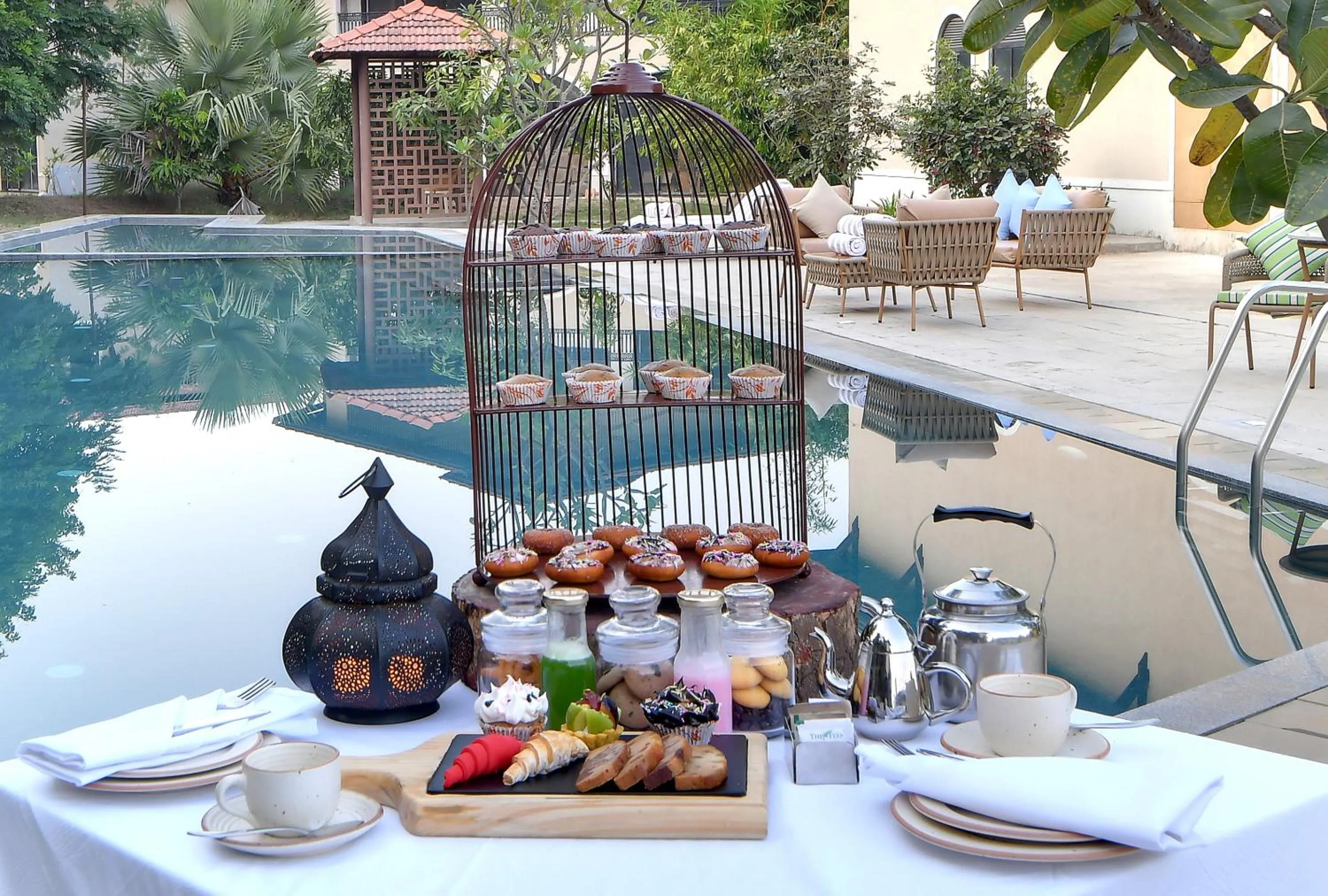 Swimming pool in Bhanu The Fern Forest Resort & Spa, Jambughoda