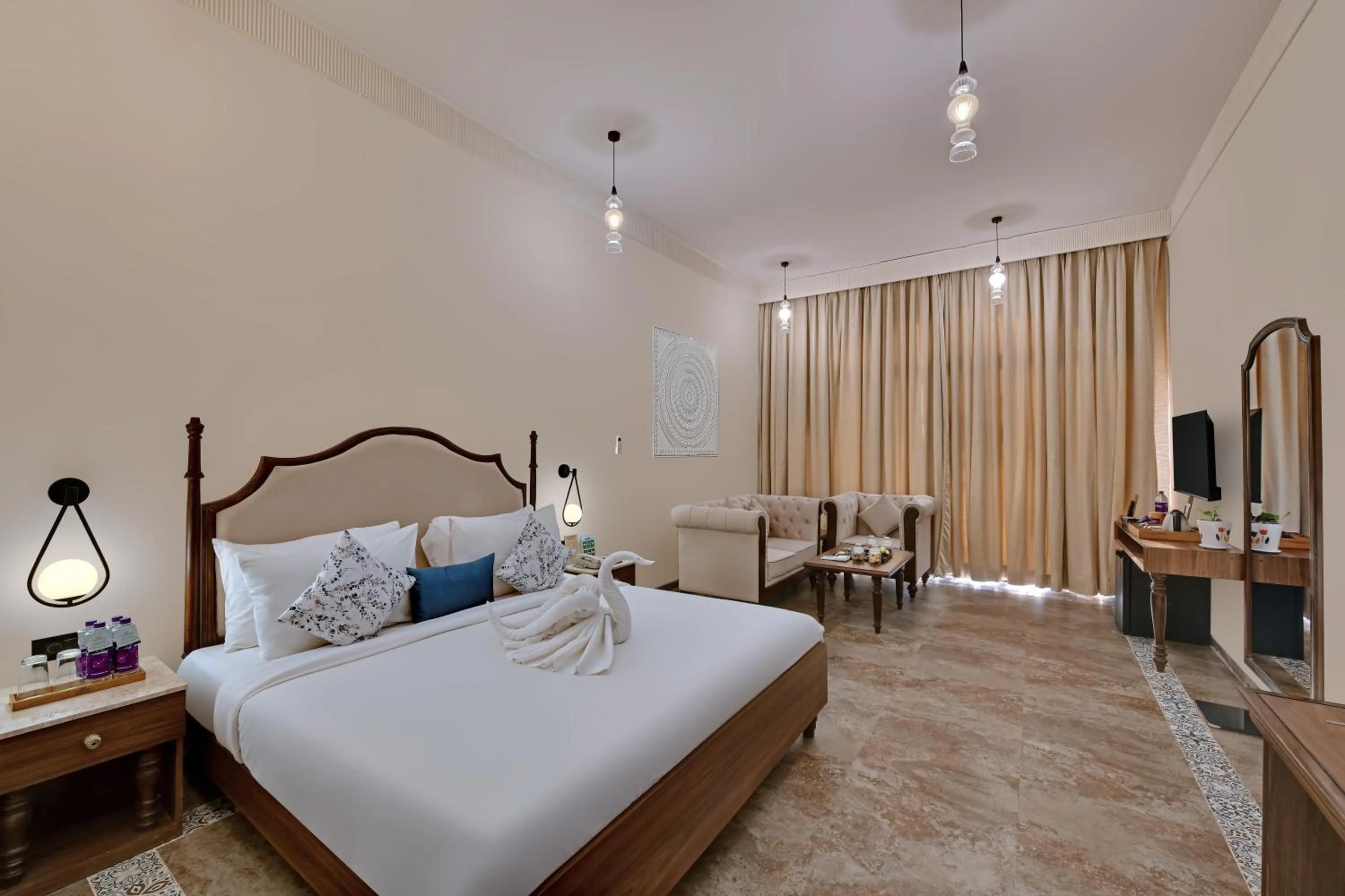 Bedroom, Bed in Bhanu The Fern Forest Resort & Spa, Jambughoda