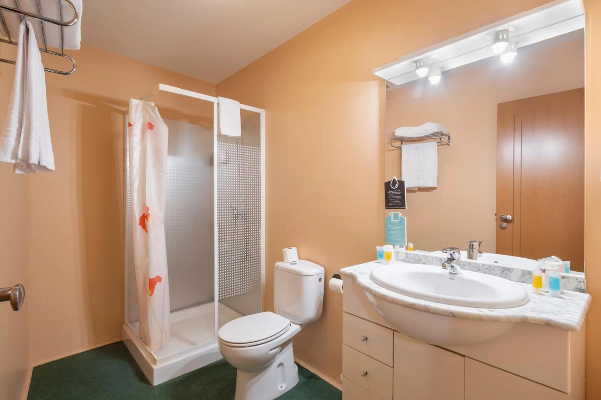 Shower in Hotel Alda Lalín