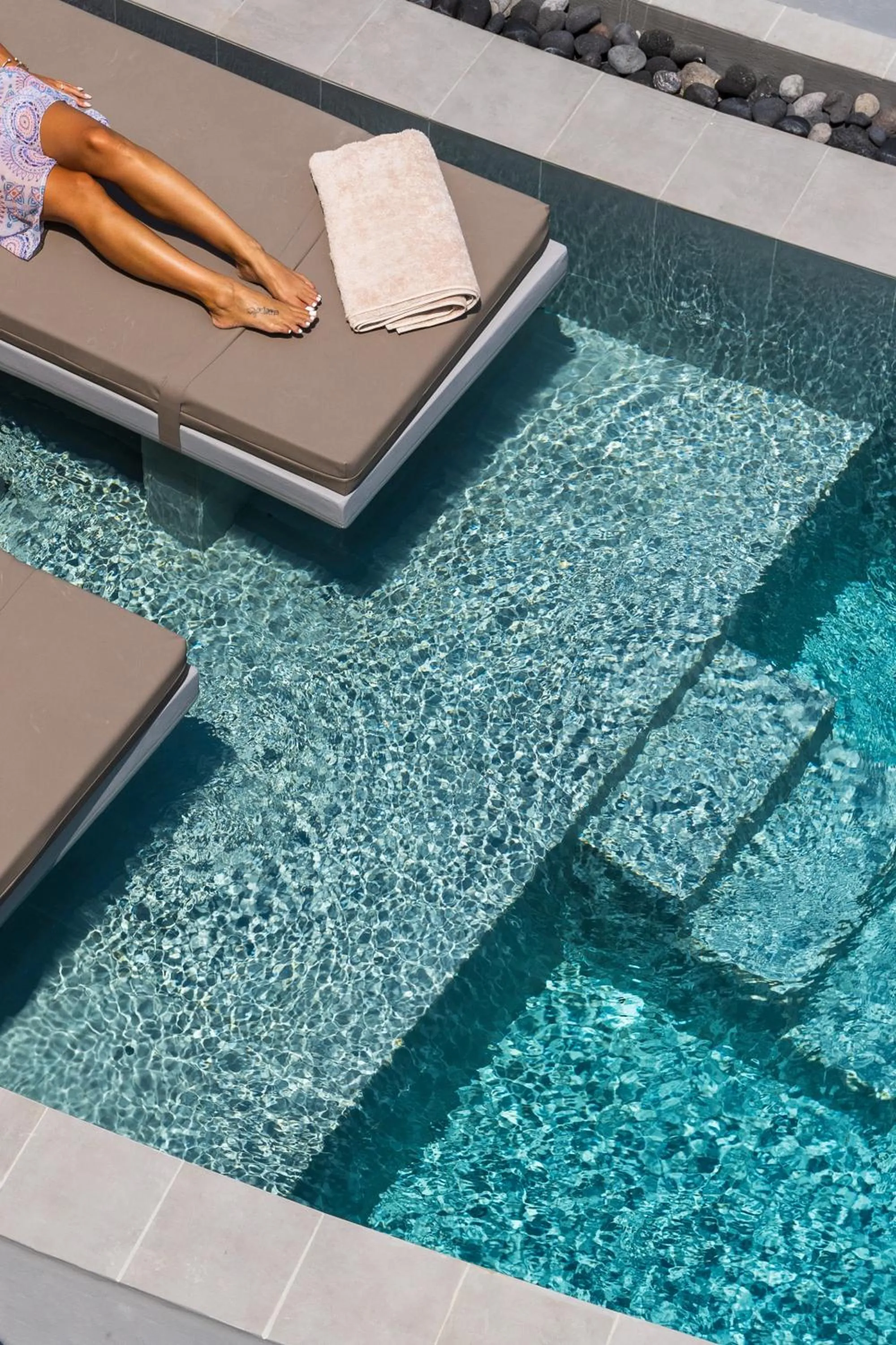 Swimming pool in Lavadoze Luxury Suites