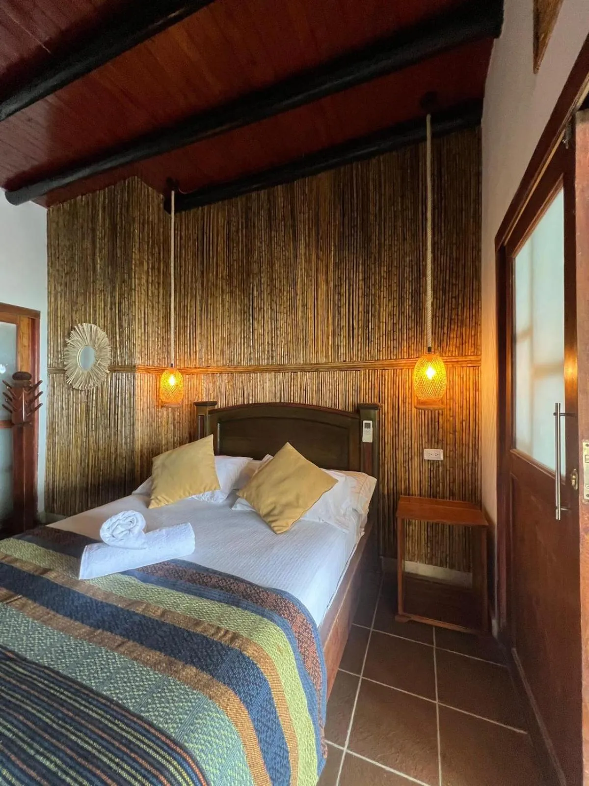 Bed in Múcura Club Hotel