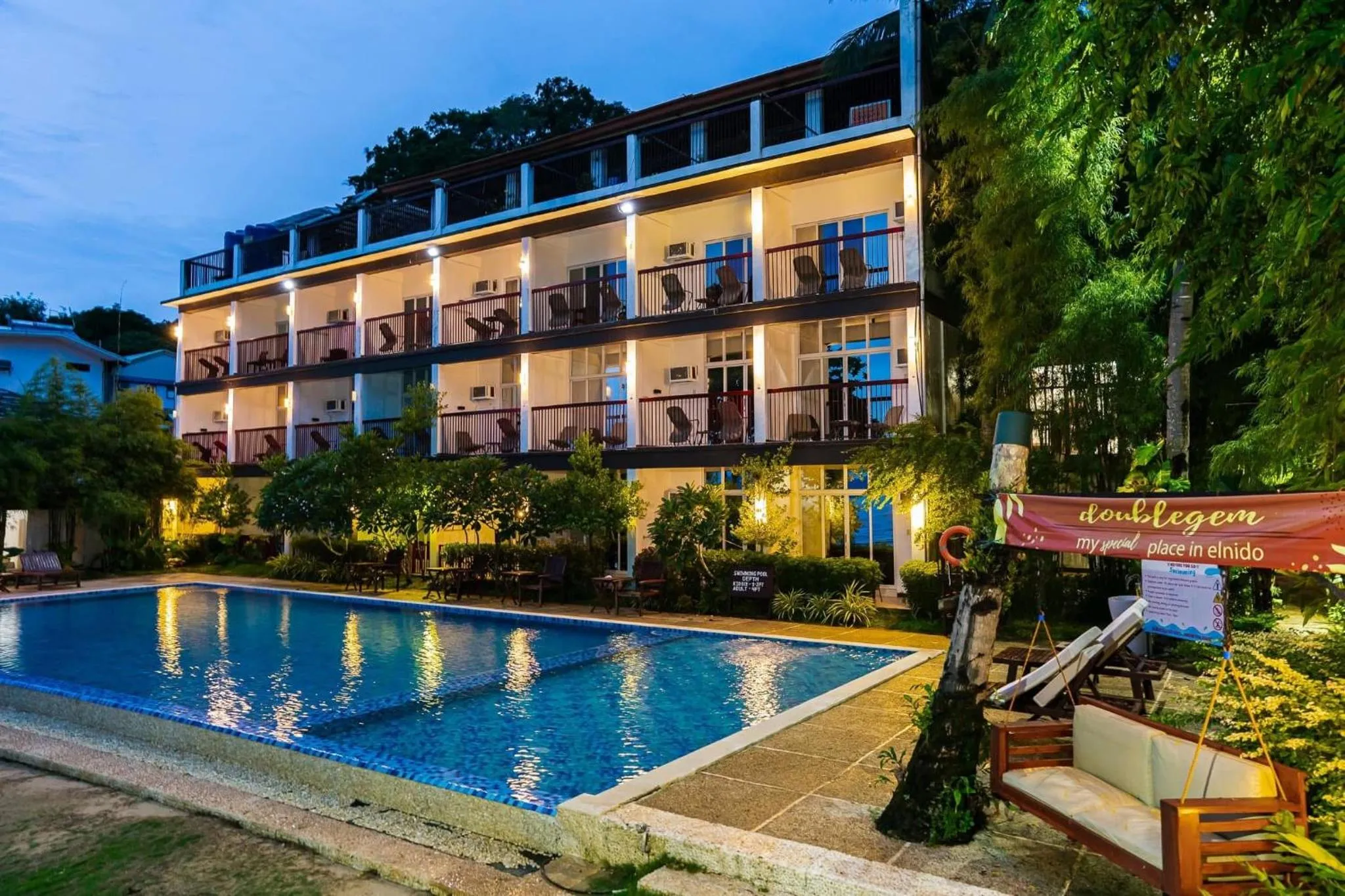 Pool view in Doublegem Beach Resort and Hotel