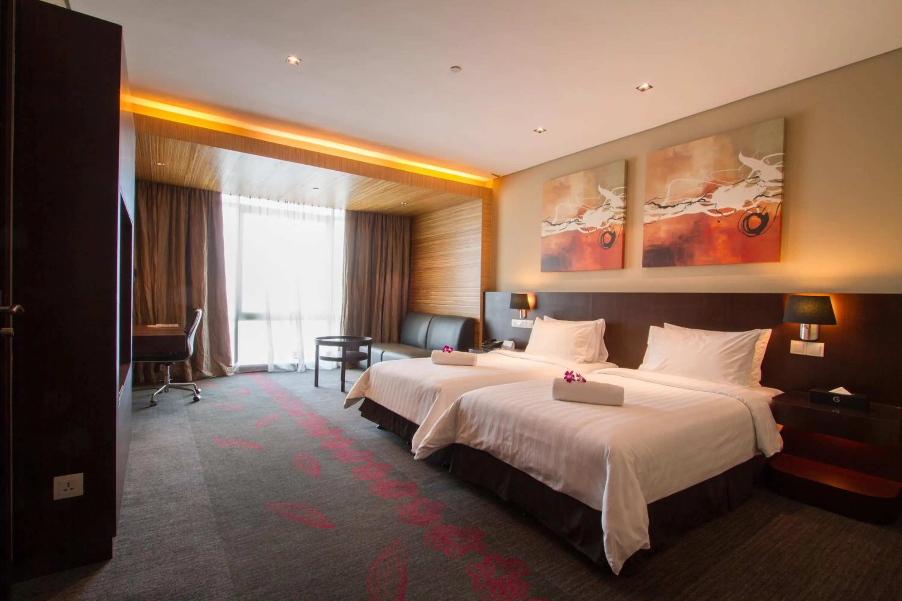 Seating area, Bed in Grandis Hotels and Resorts