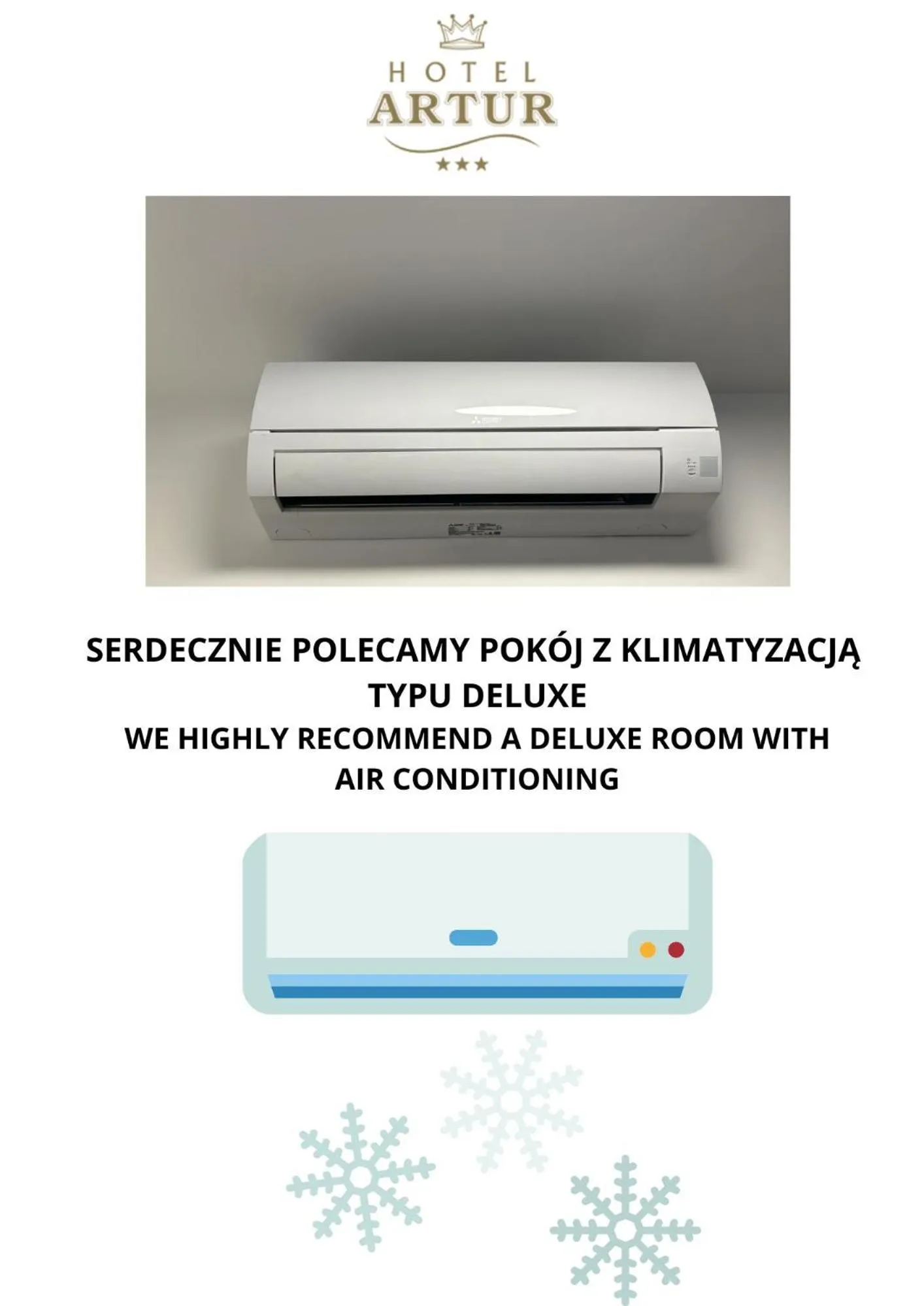 air conditioner in Hotel Artur