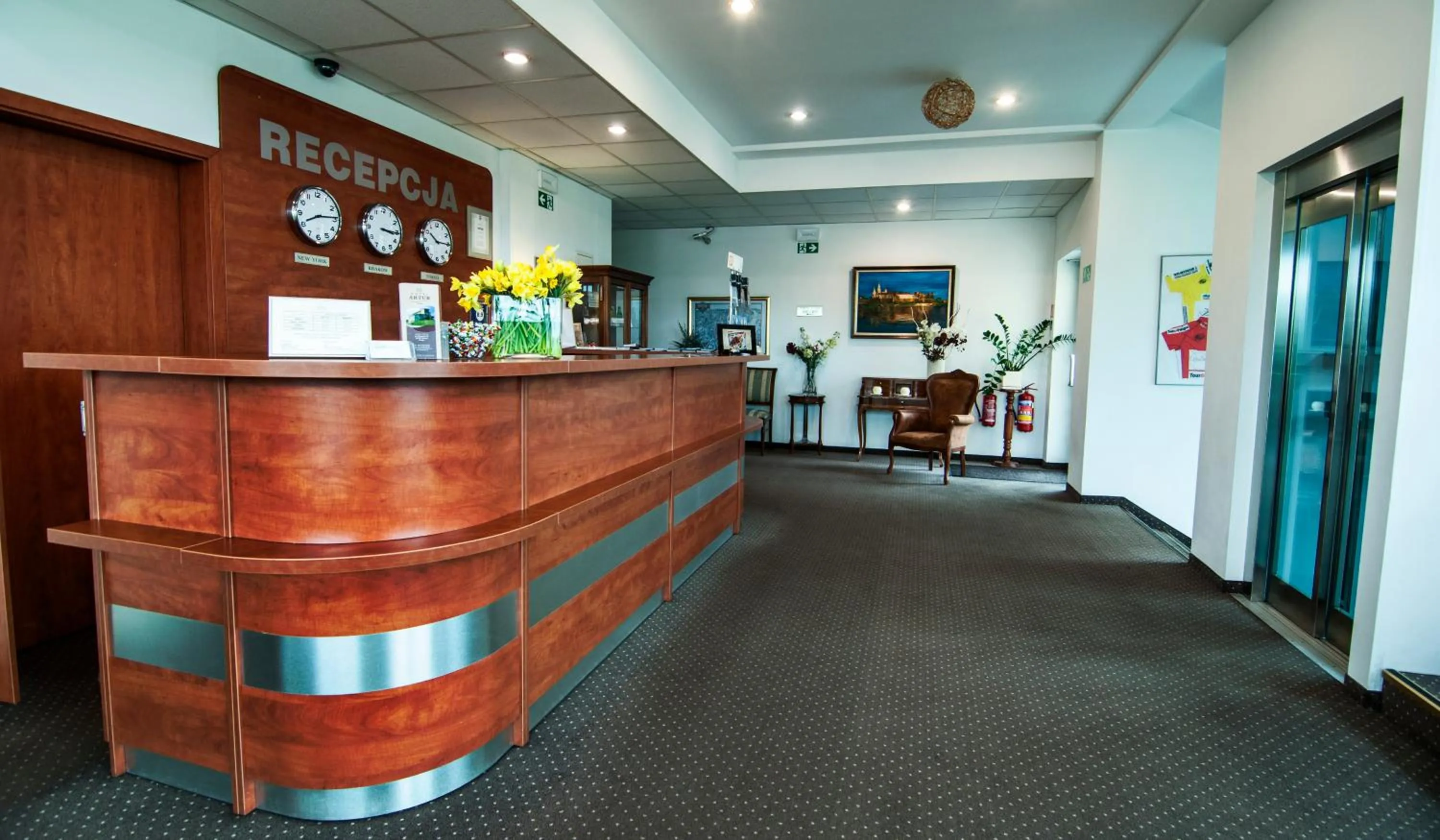 Lobby or reception in Hotel Artur