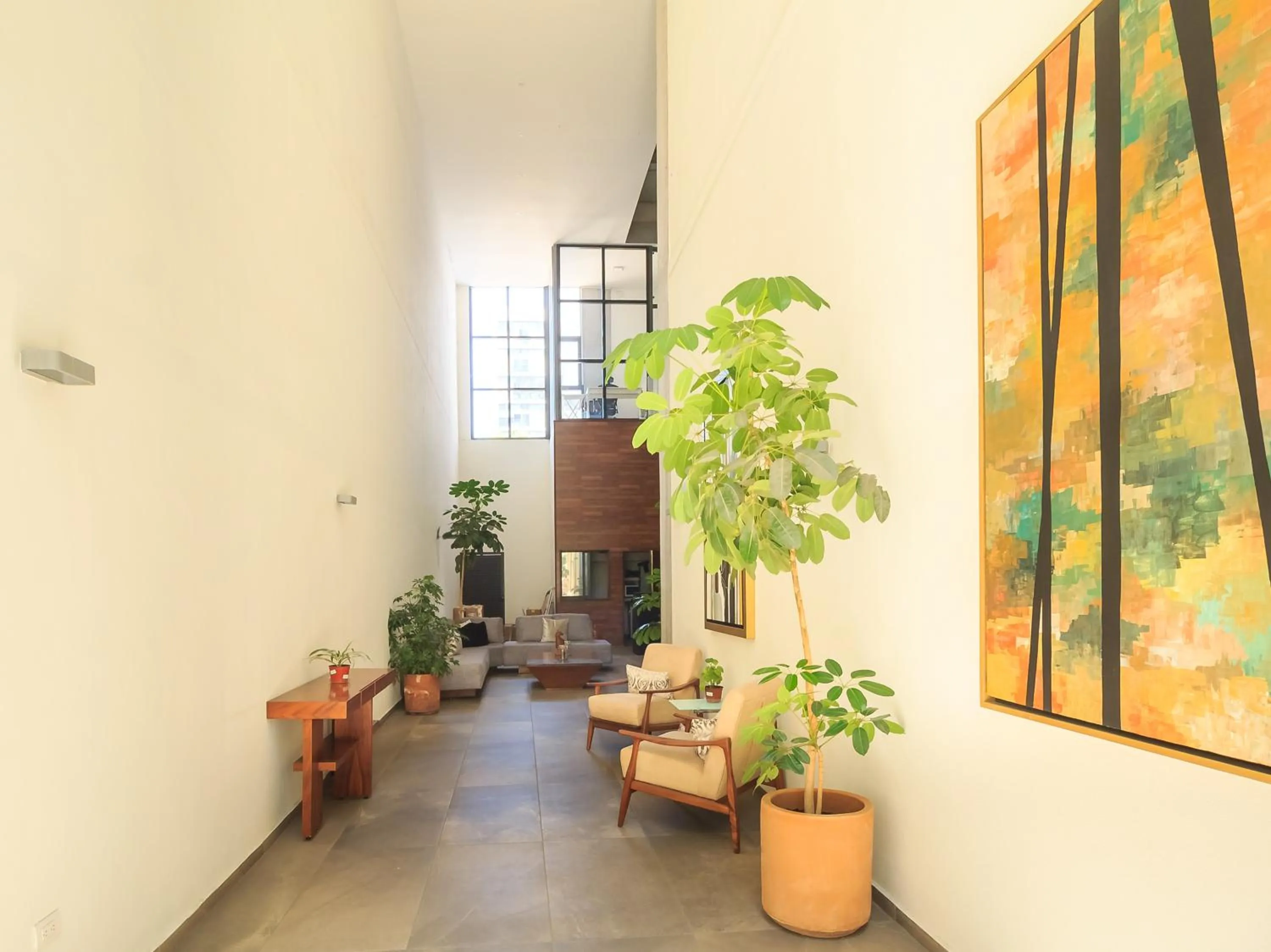 Lobby or reception in Tribu Sonata with pool