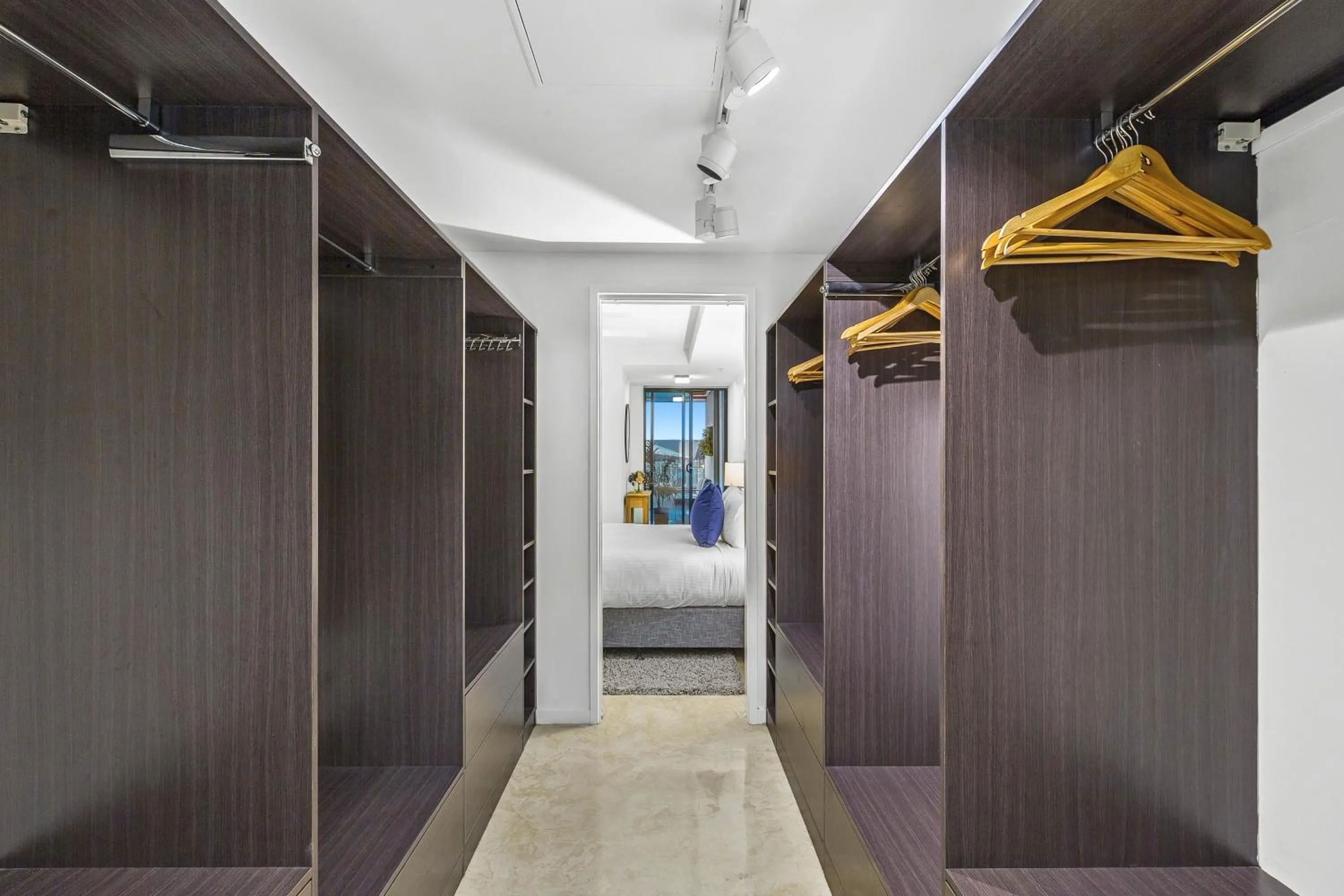 Bedroom, Bed in Melbourne Holiday Apartments Flinders Wharf