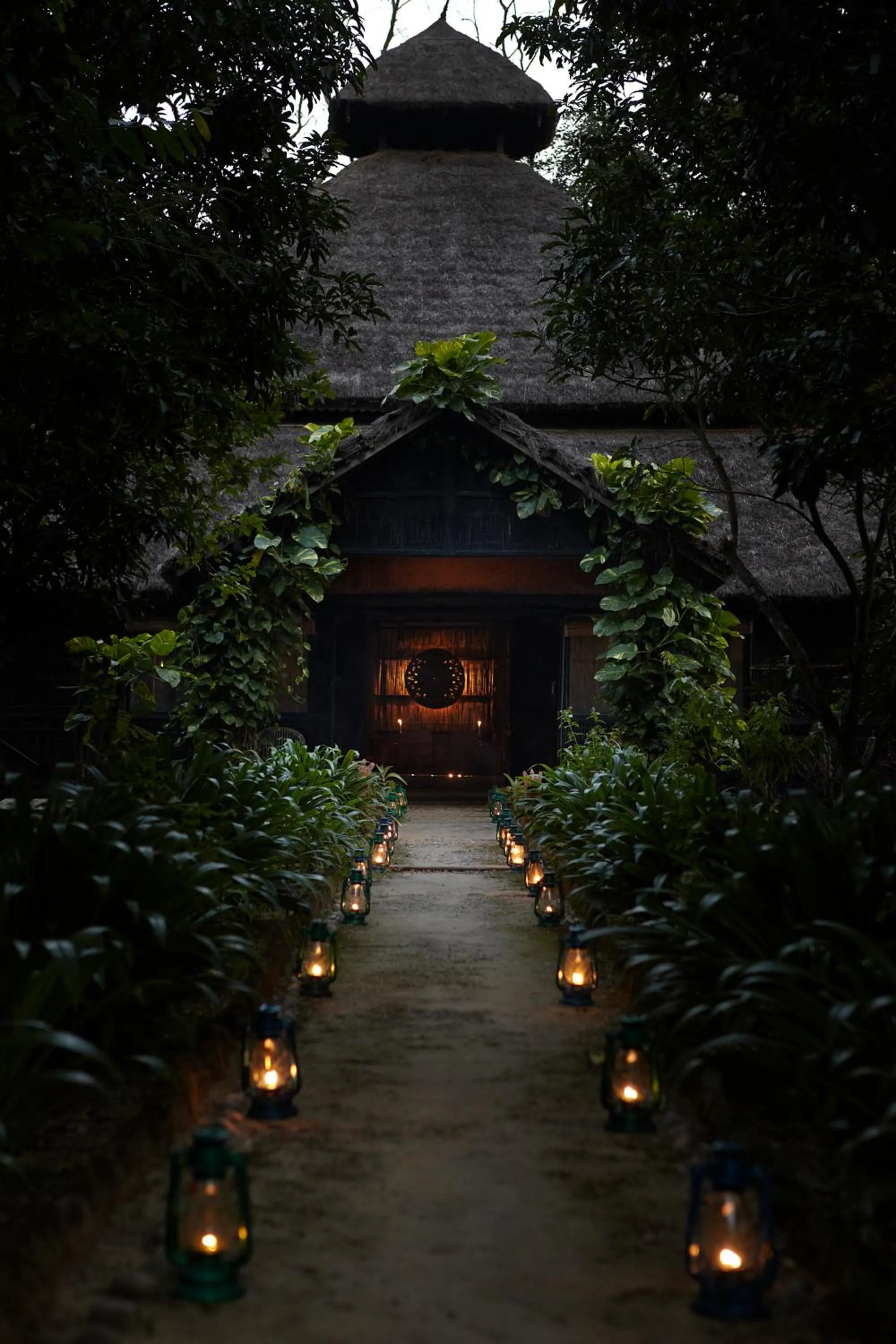 Facade/entrance in Tiger Tops Karnali Lodge