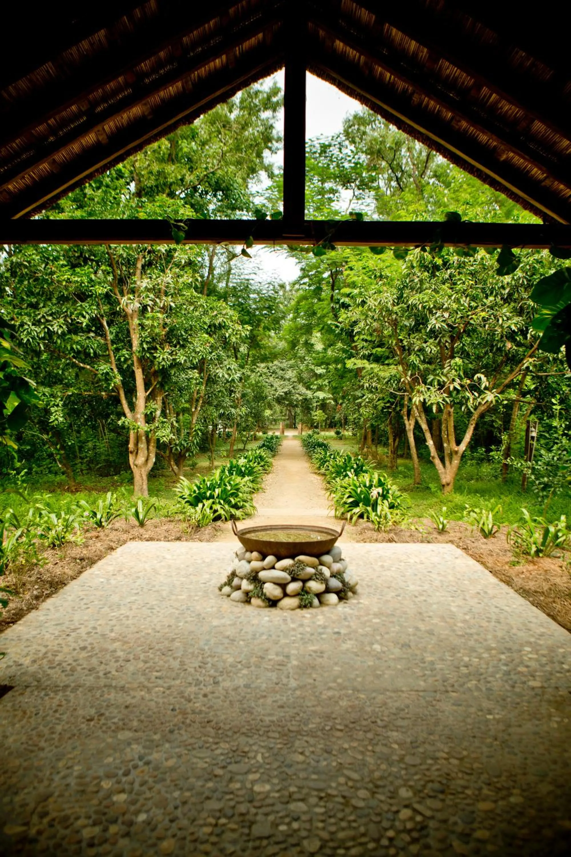 Facade/entrance in Tiger Tops Karnali Lodge