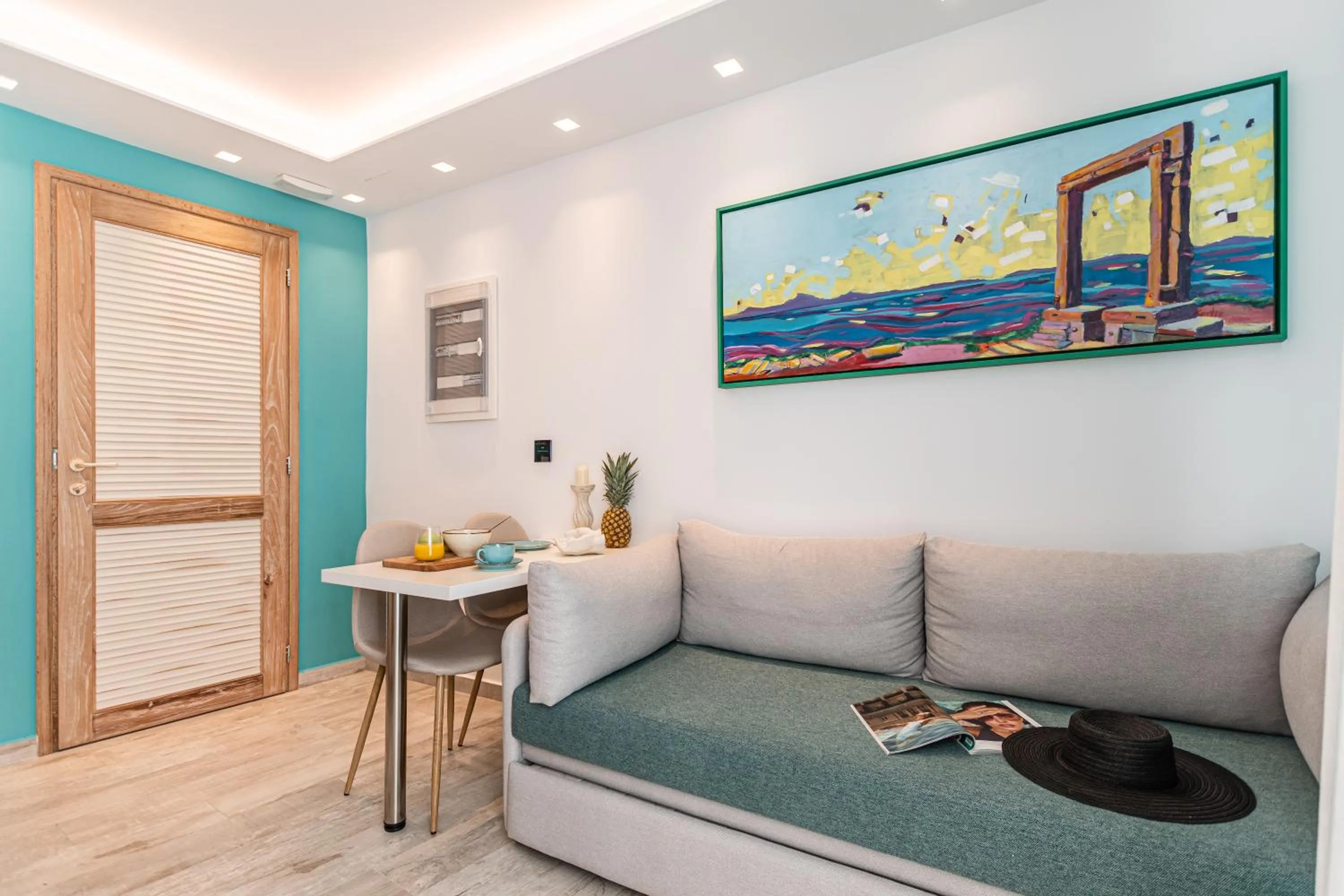 Living room in Mariet Naxos Elegant Suites