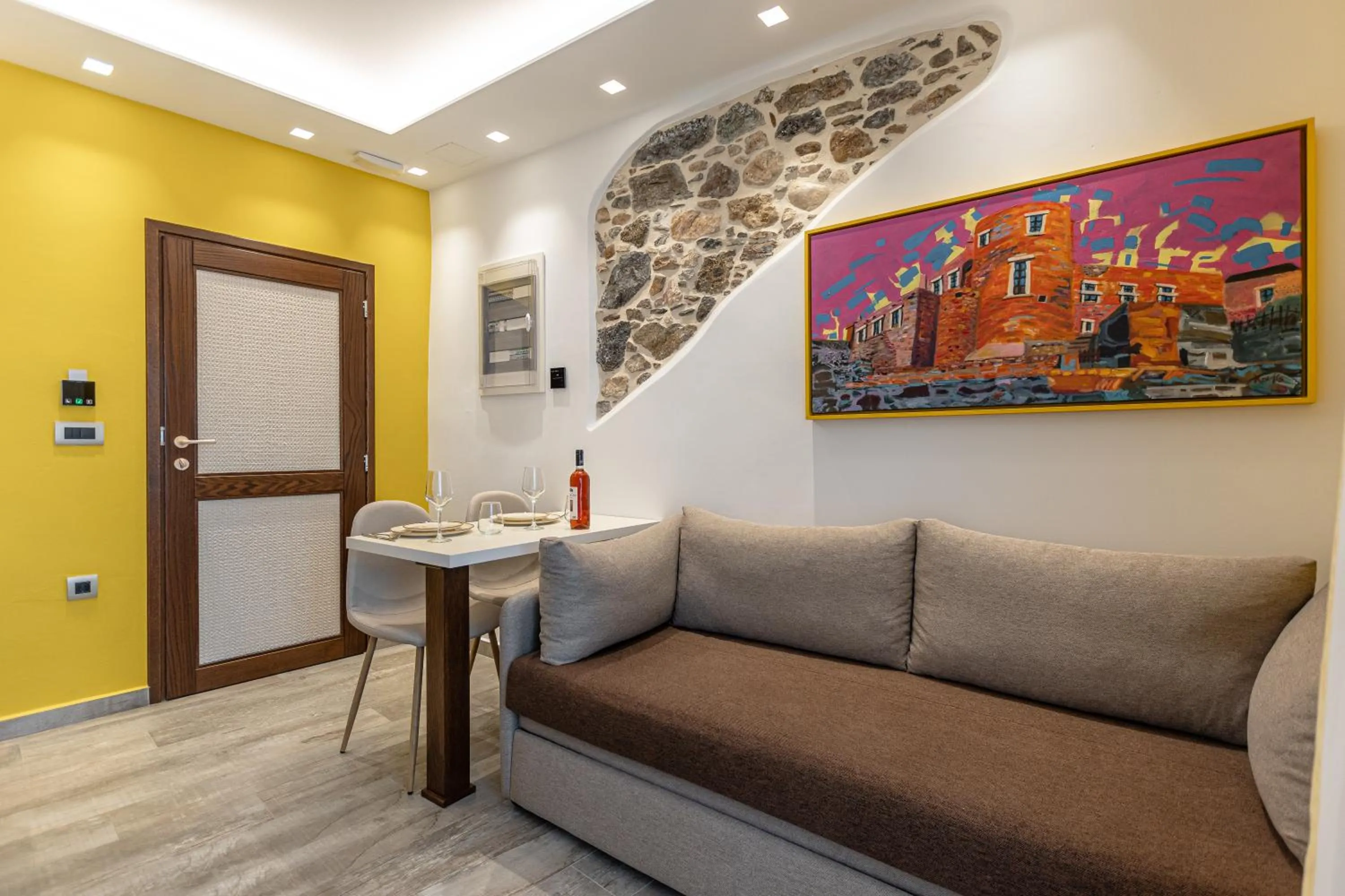 Living room in Mariet Naxos Elegant Suites