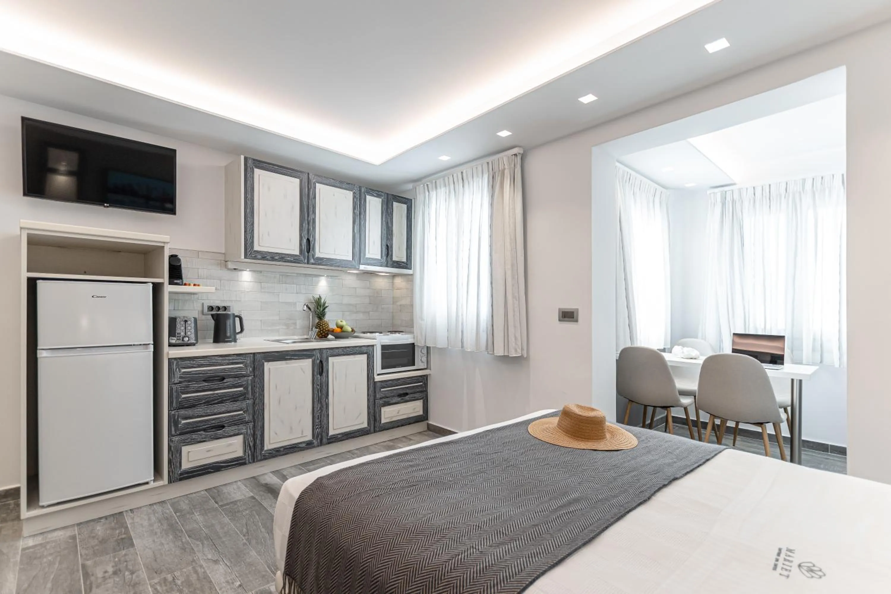 Bed in Mariet Naxos Elegant Suites