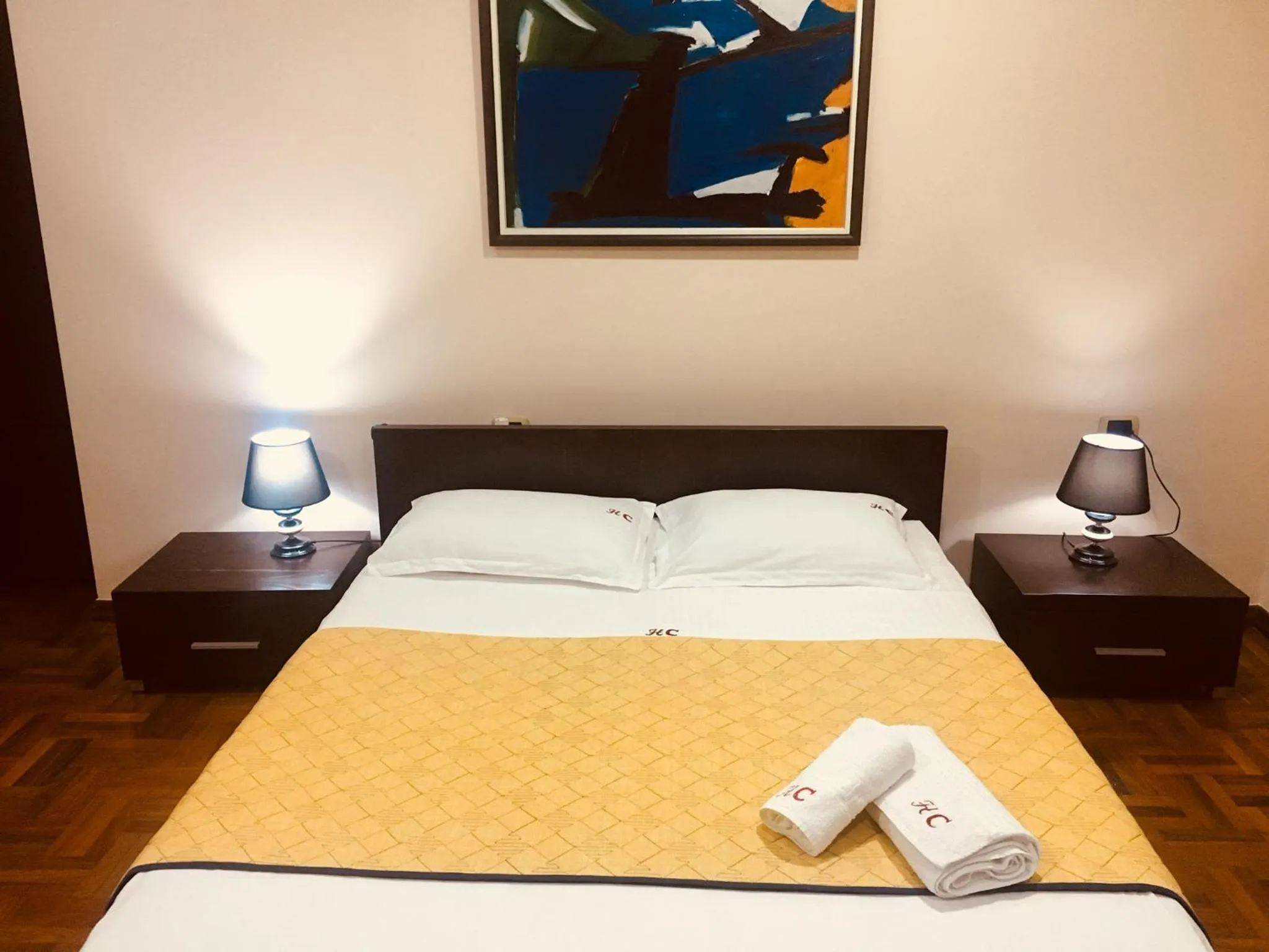 Bed in Hotel Colombo Elbasan