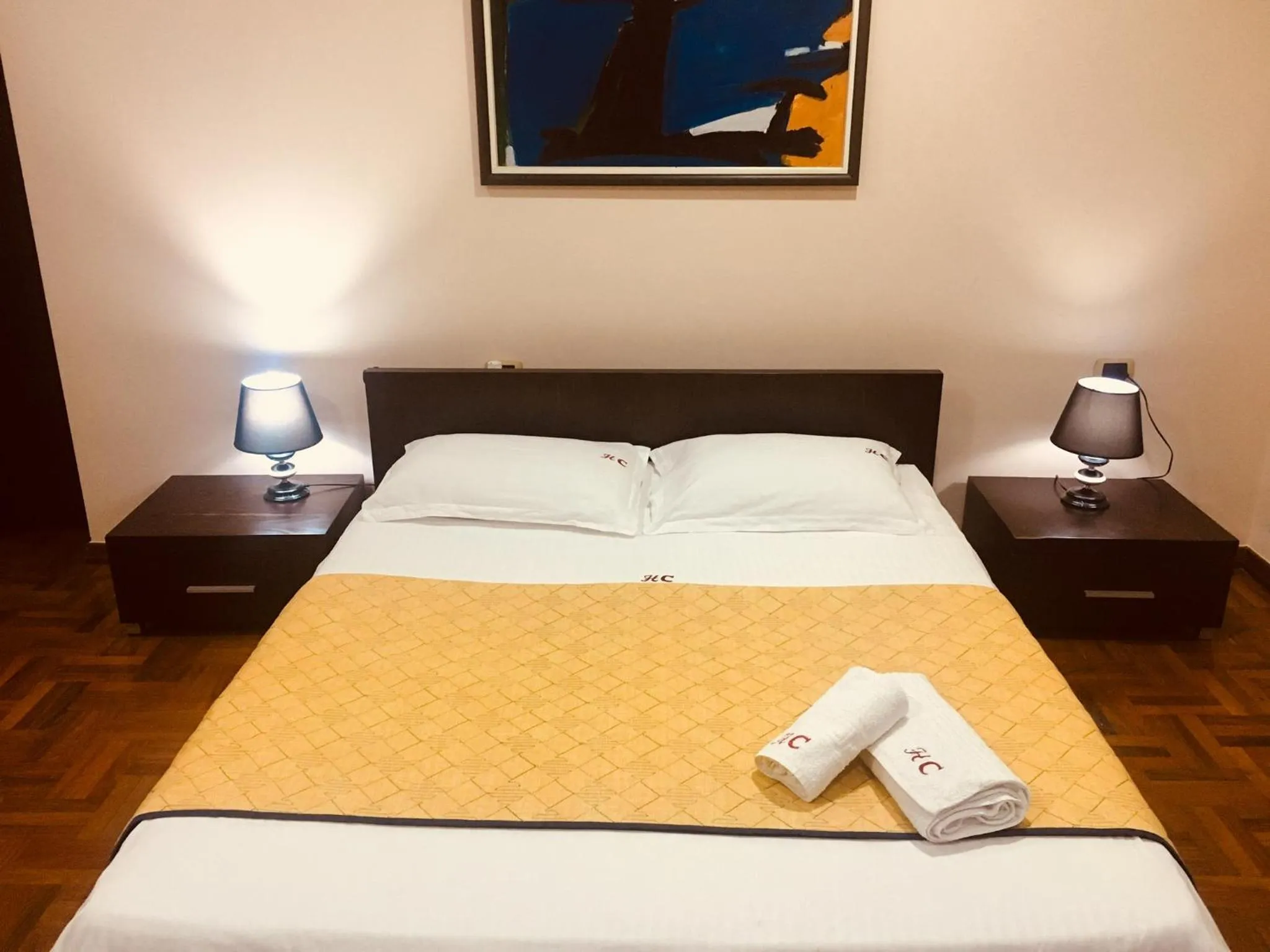 Bed in Hotel Colombo Elbasan