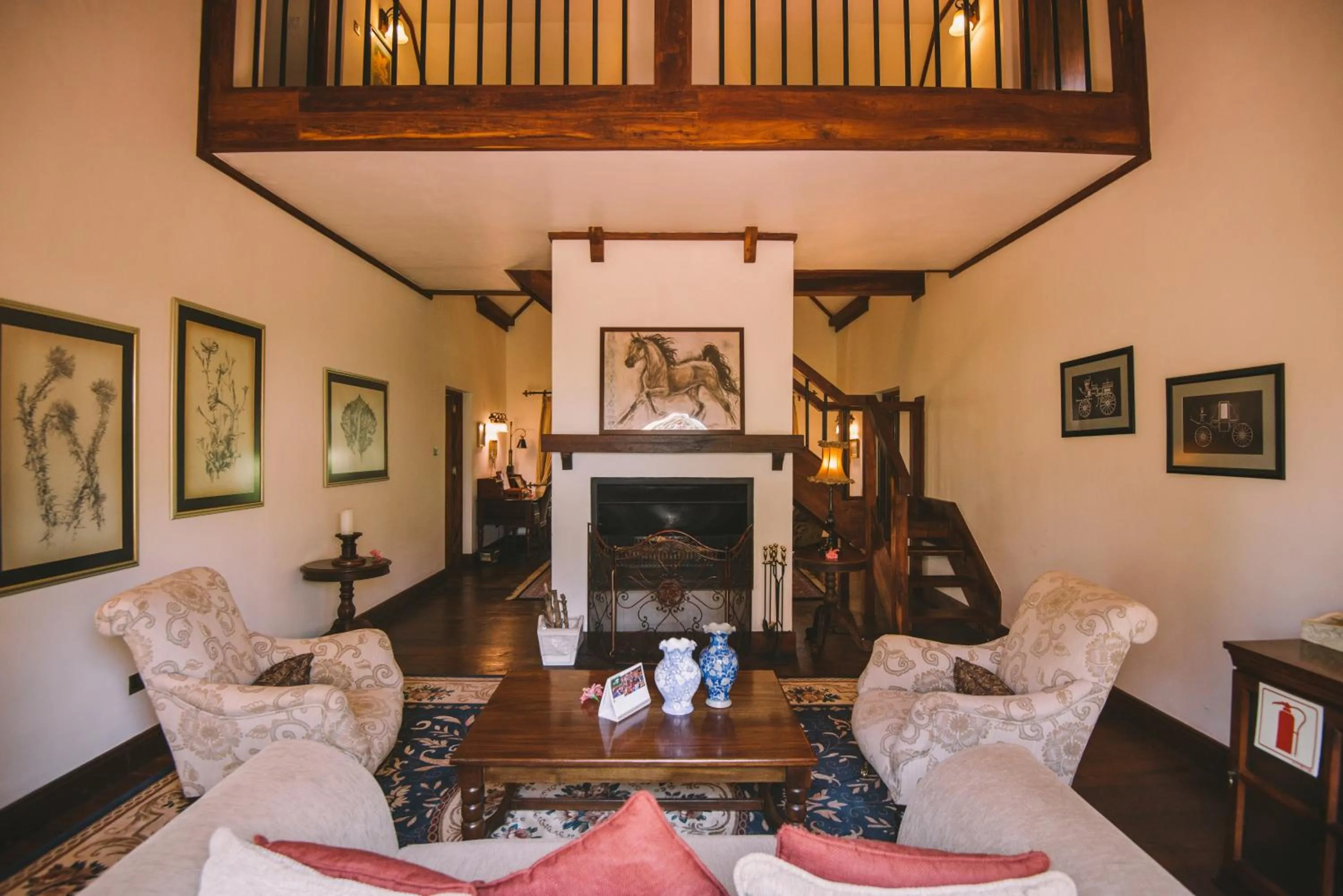 Living room in The Manor at Ngorongoro