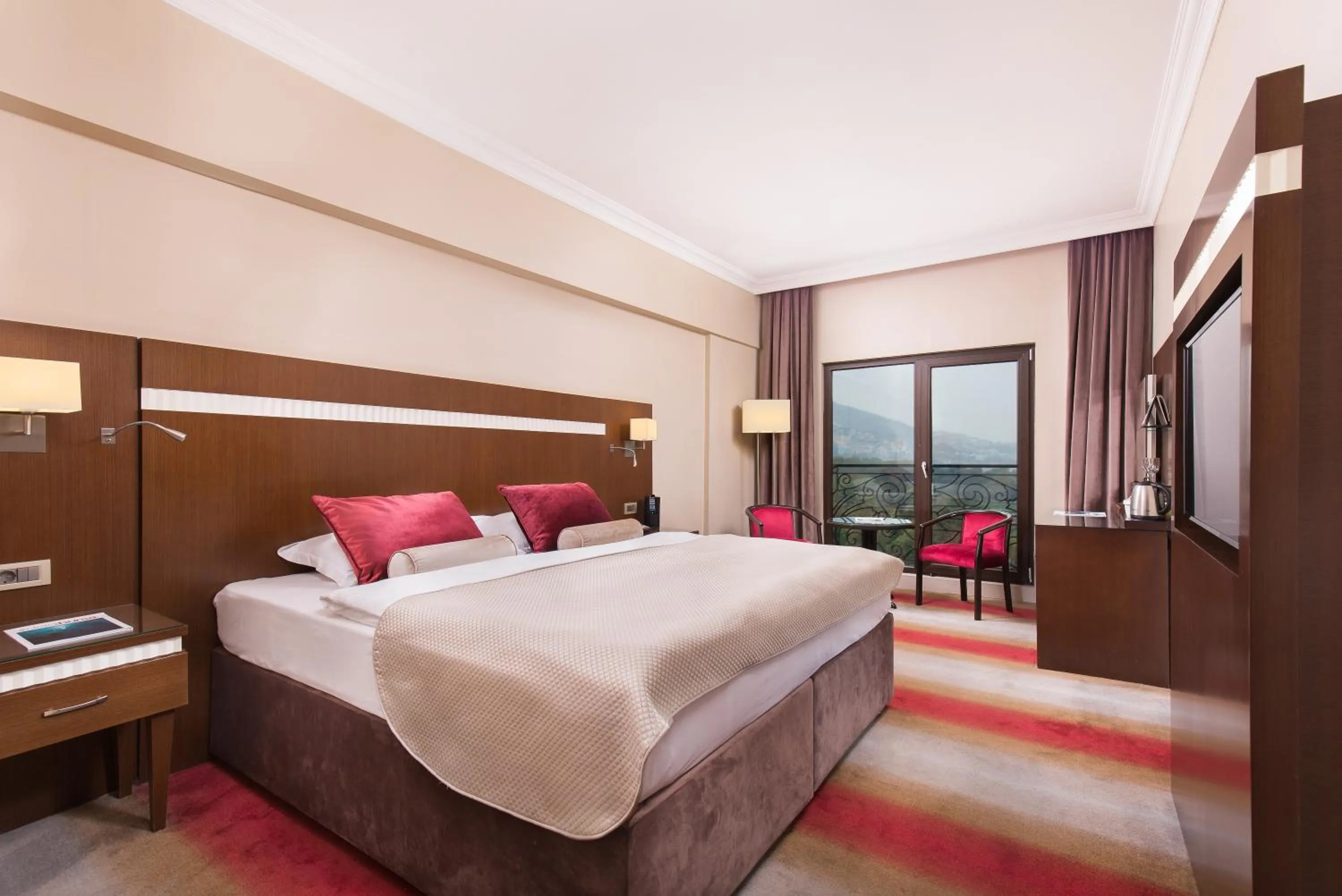 View (from property/room), Bed in Almira Hotel Thermal Spa & Convention Center