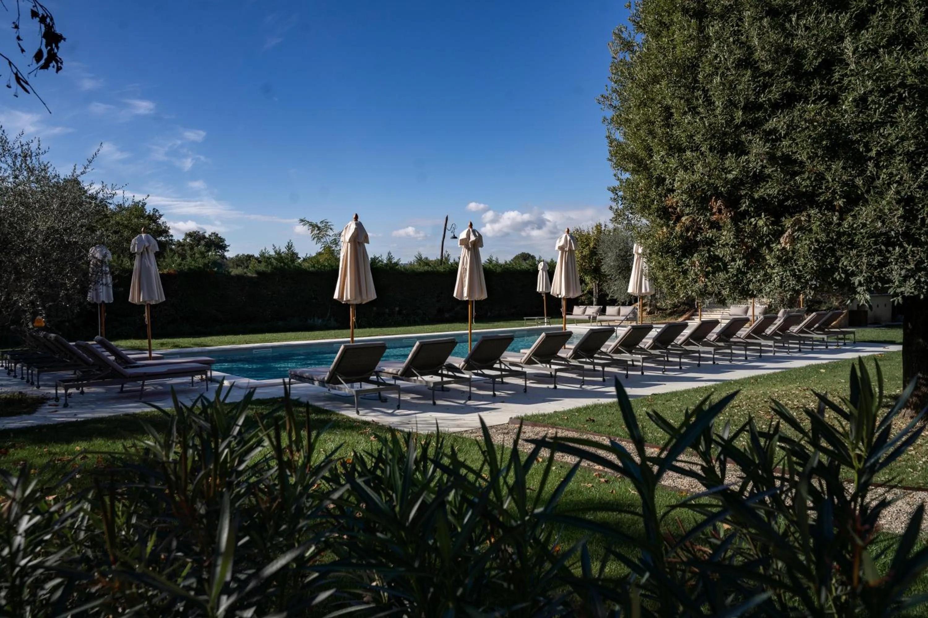 Pool view in Borgo San Vincenzo