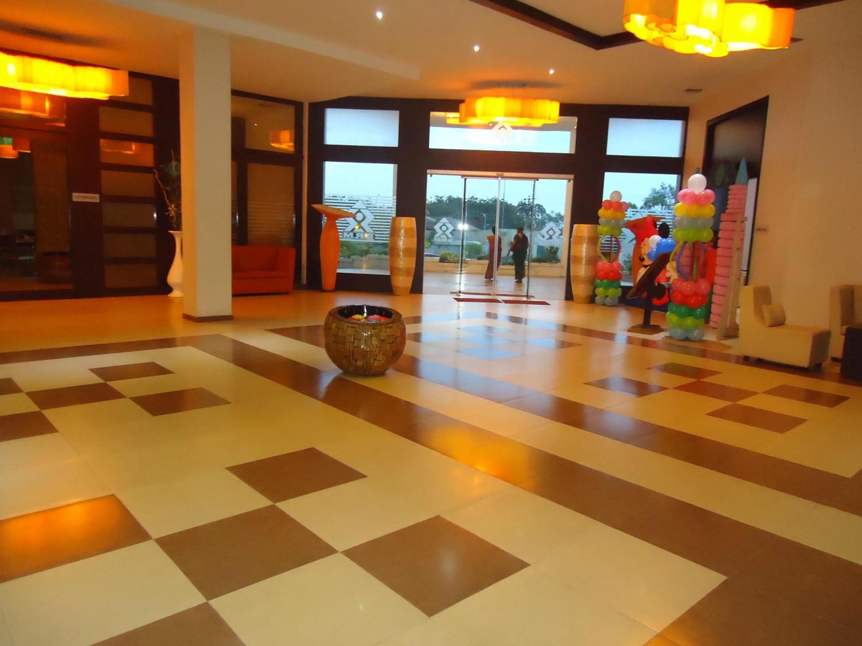 Lobby or reception in SRM Hotel