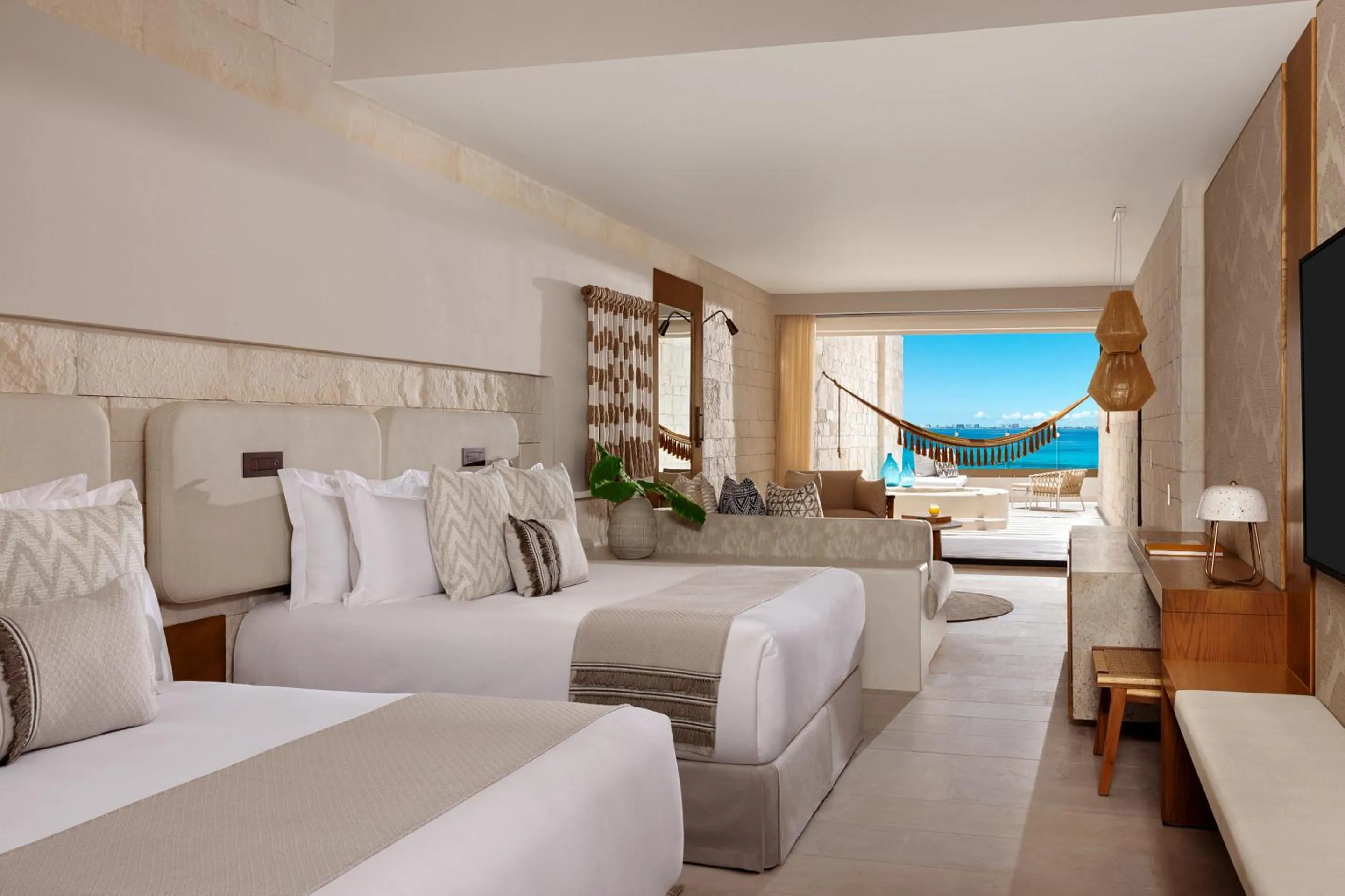 View (from property/room), Bed in Impression Isla Mujeres by Secrets - Adults Only - All Inclusive