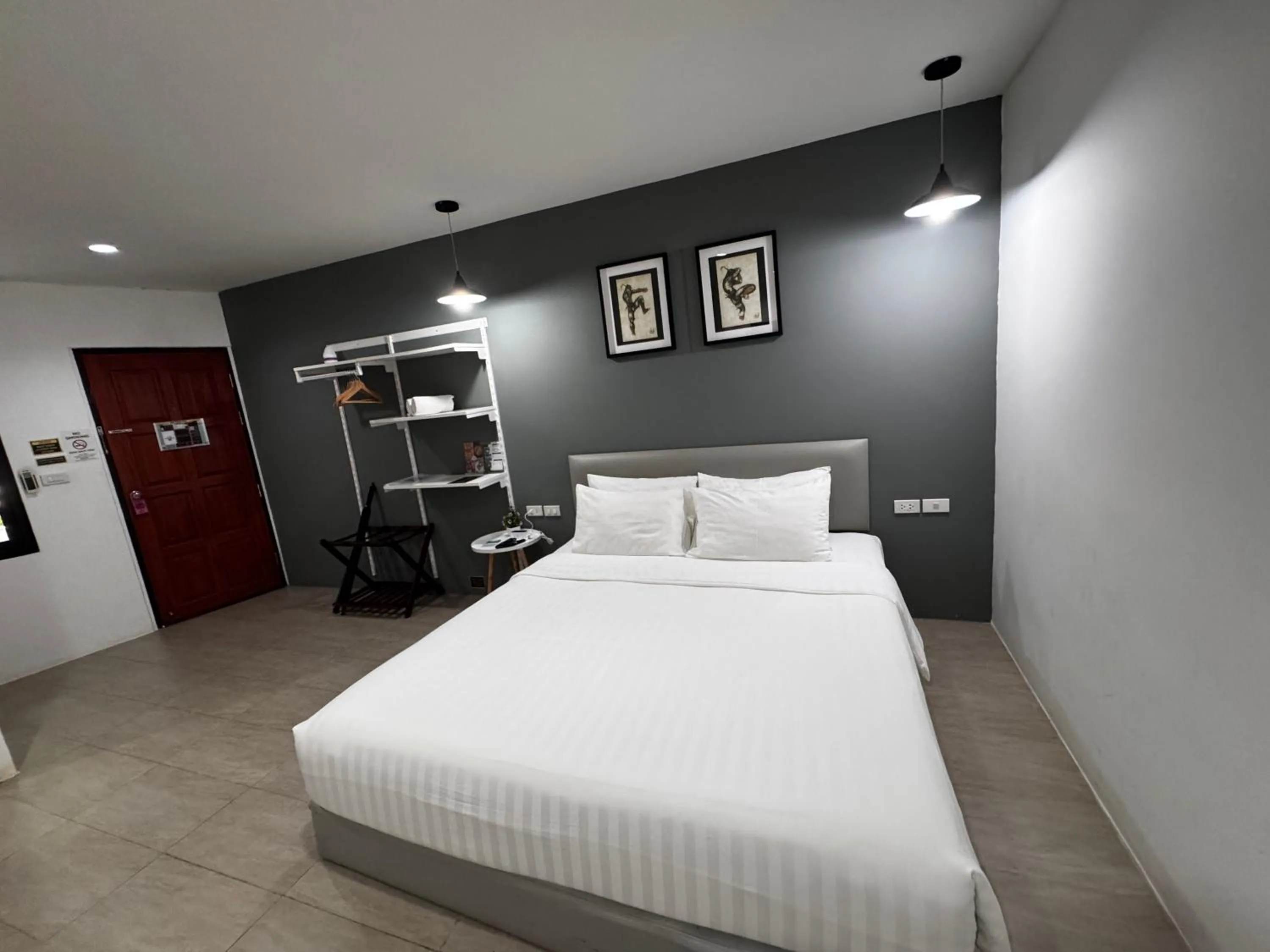 Bed in Phuket Muay Thai Hotel Rawai Beach