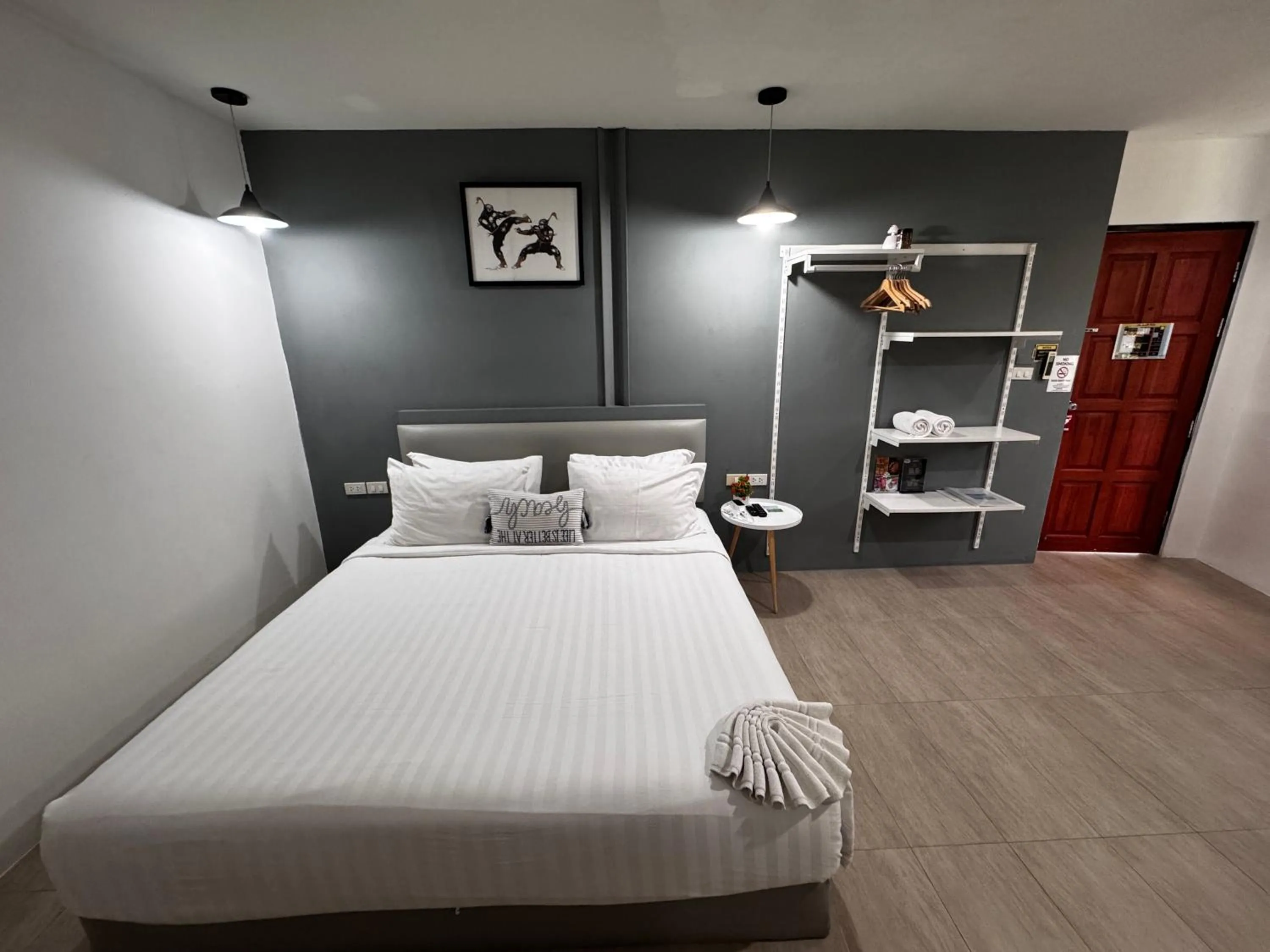 Bed in Phuket Muay Thai Hotel Rawai Beach