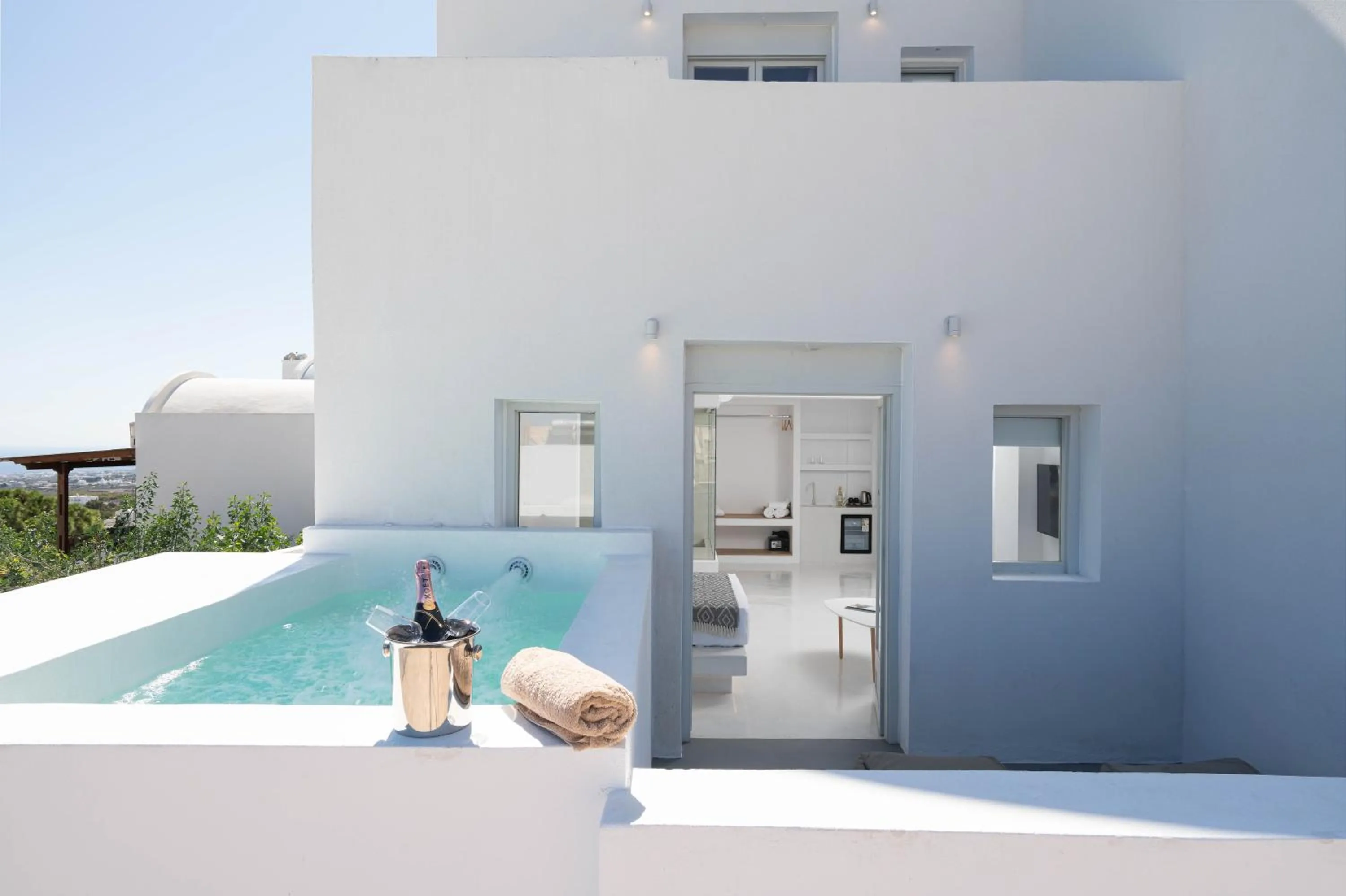Swimming pool in Cycladic Suites & Spa