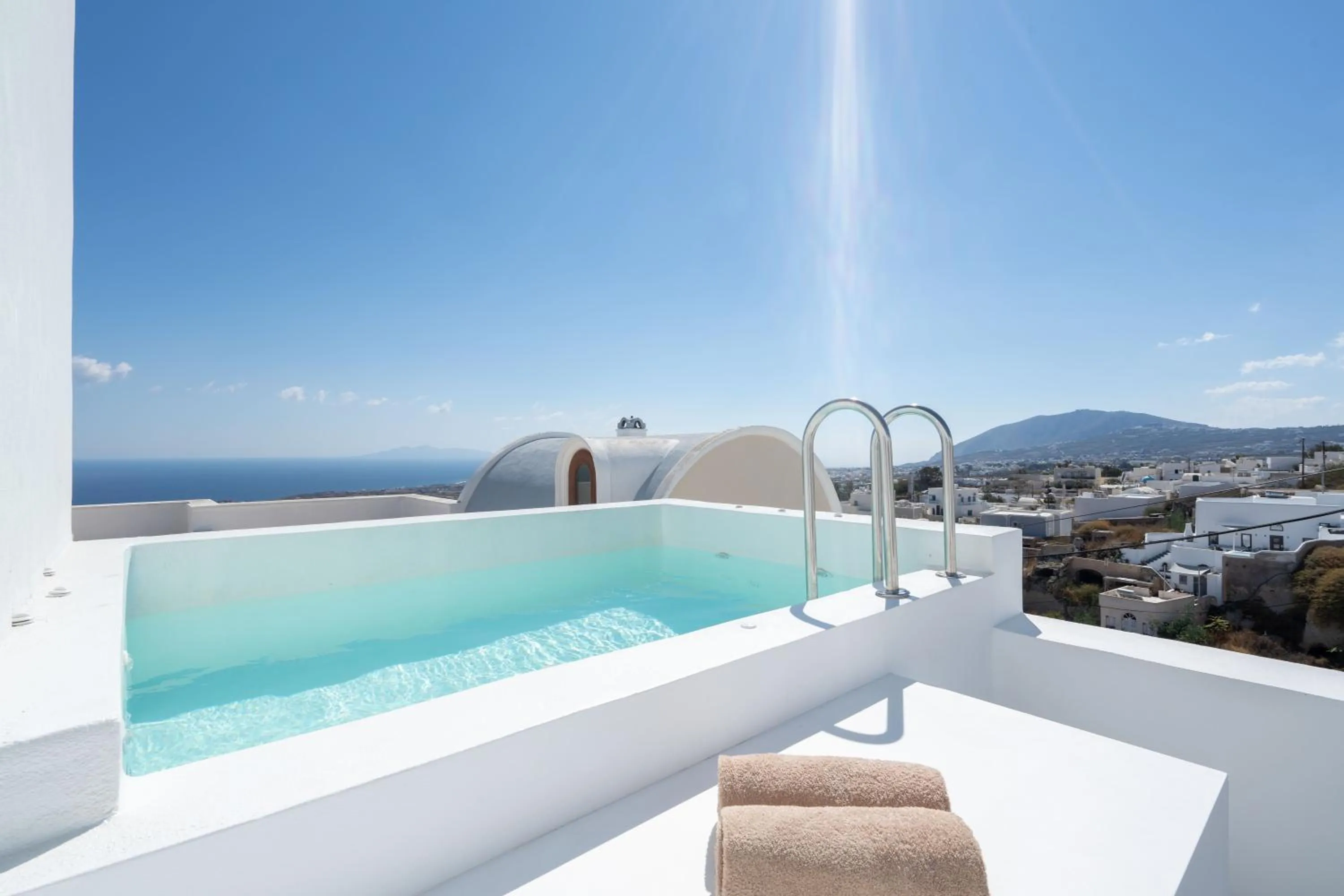 Swimming pool in Cycladic Suites & Spa