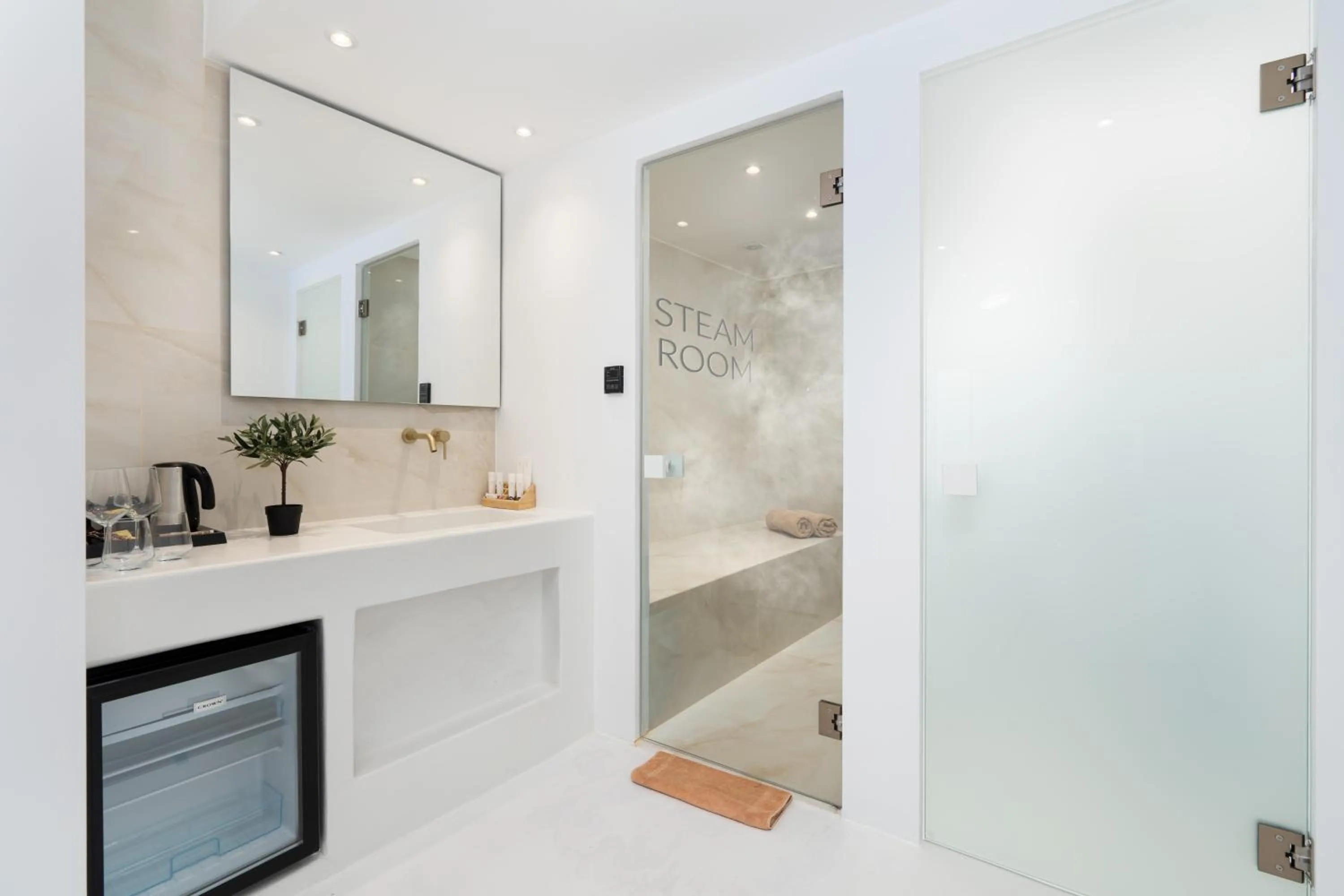 Steam room in Cycladic Suites & Spa