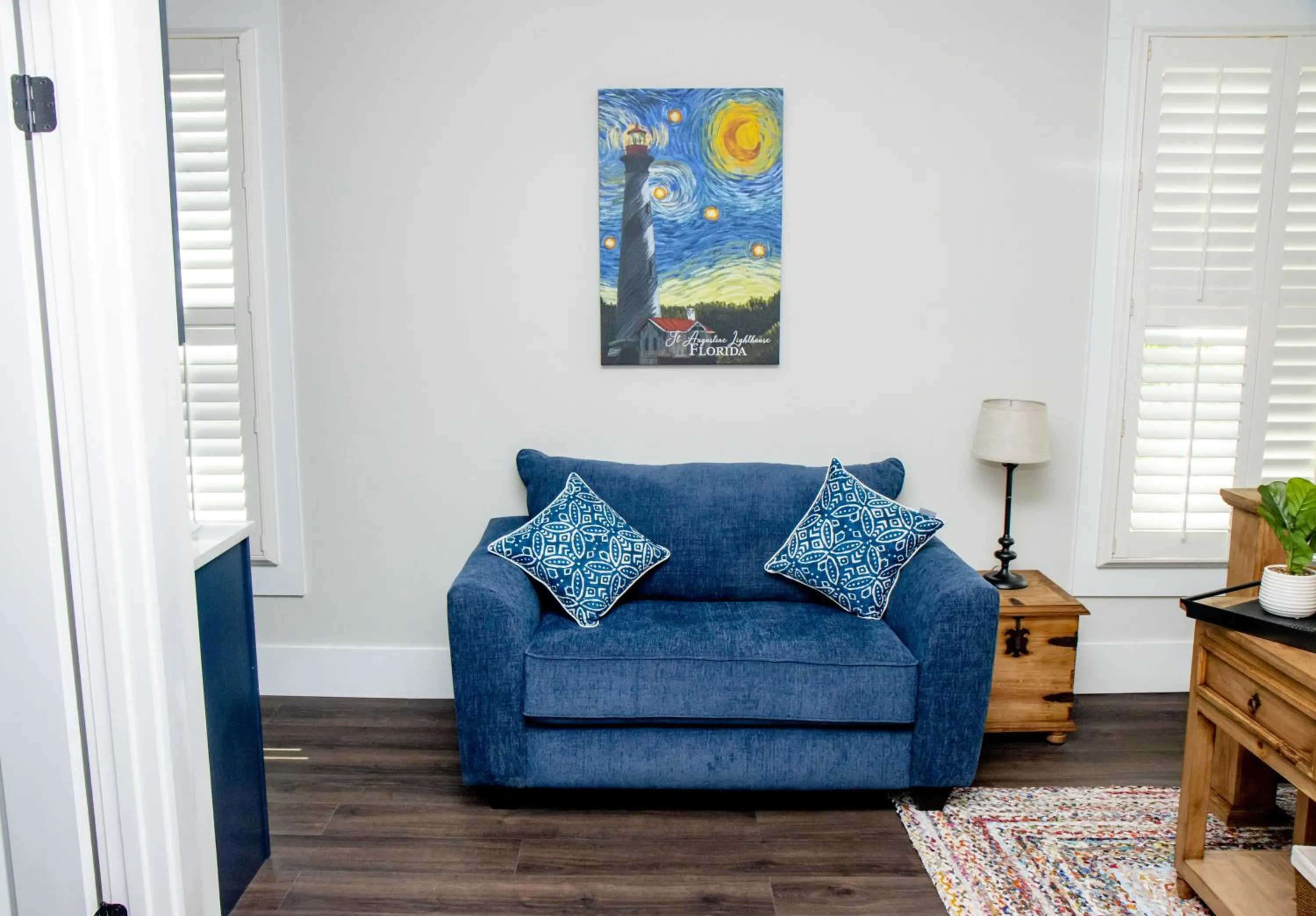 Seating area in Pomar House