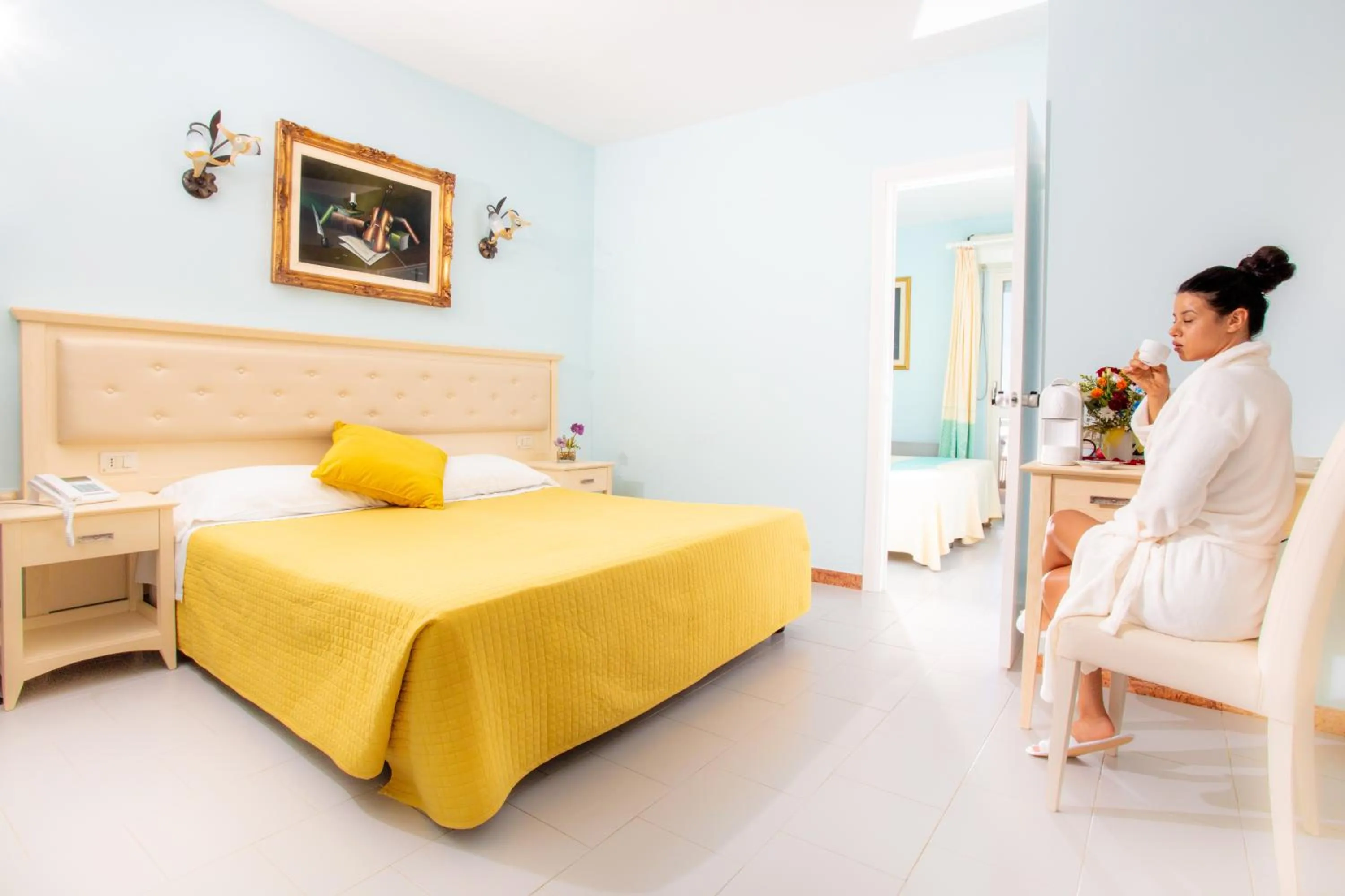 People, Bed in Hotel Marini