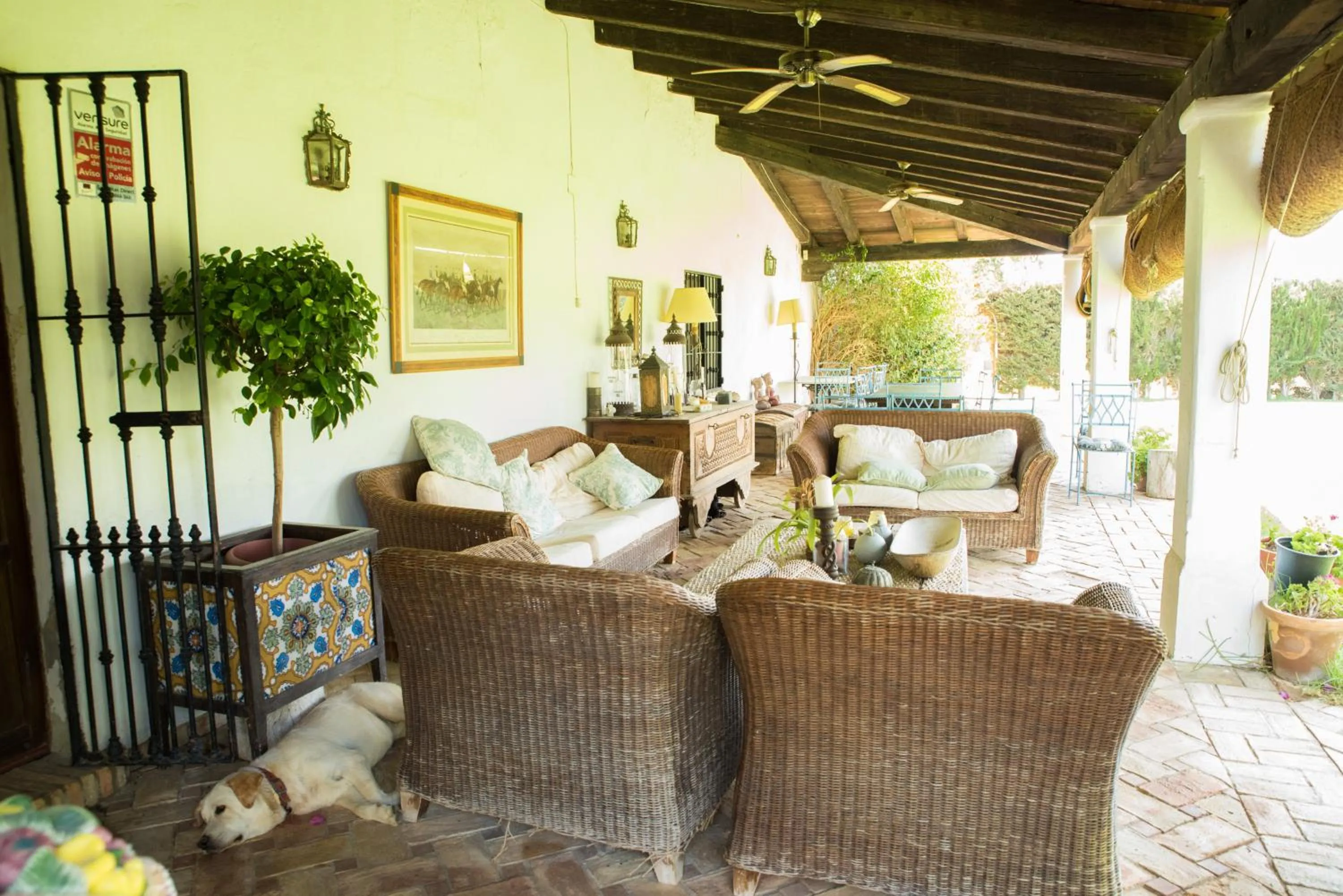 Seating area in Hacienda La Indiana