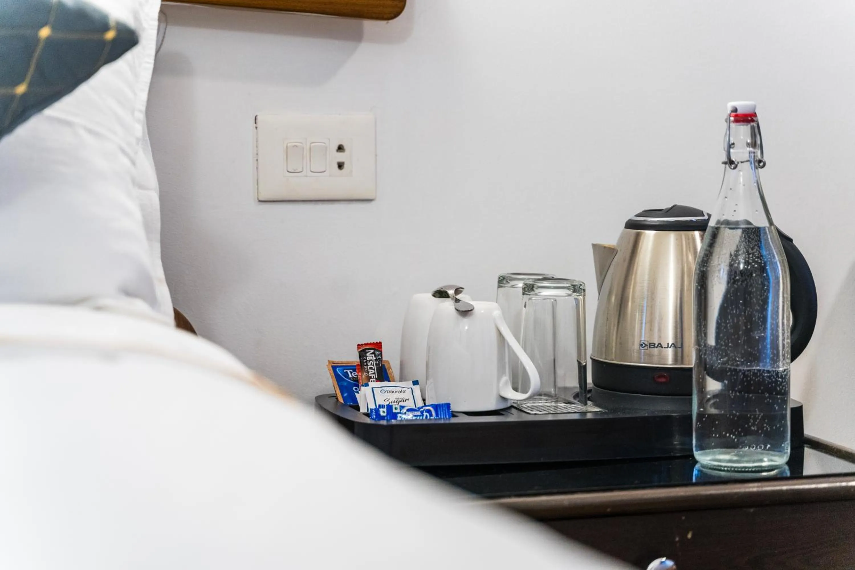 Coffee/tea facilities, Bed in Sharolyn Boutique Hotel
