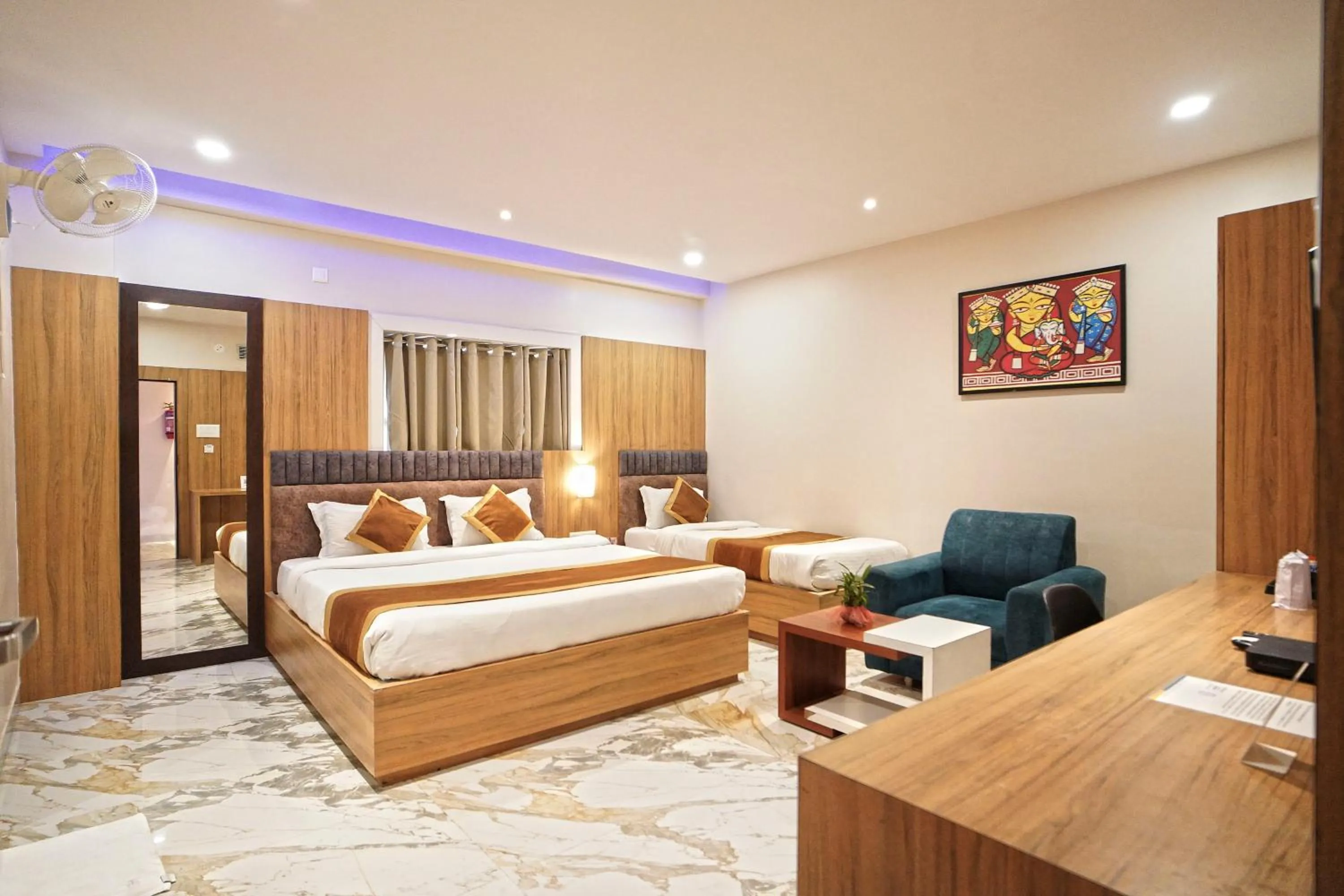 Bed in Hotel Ekta International !! 300 Mts From BABA BAIDYANATH DHAM TEMPLE !!