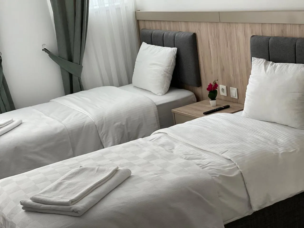 Bed in Weseler Wirtshaus Appartements