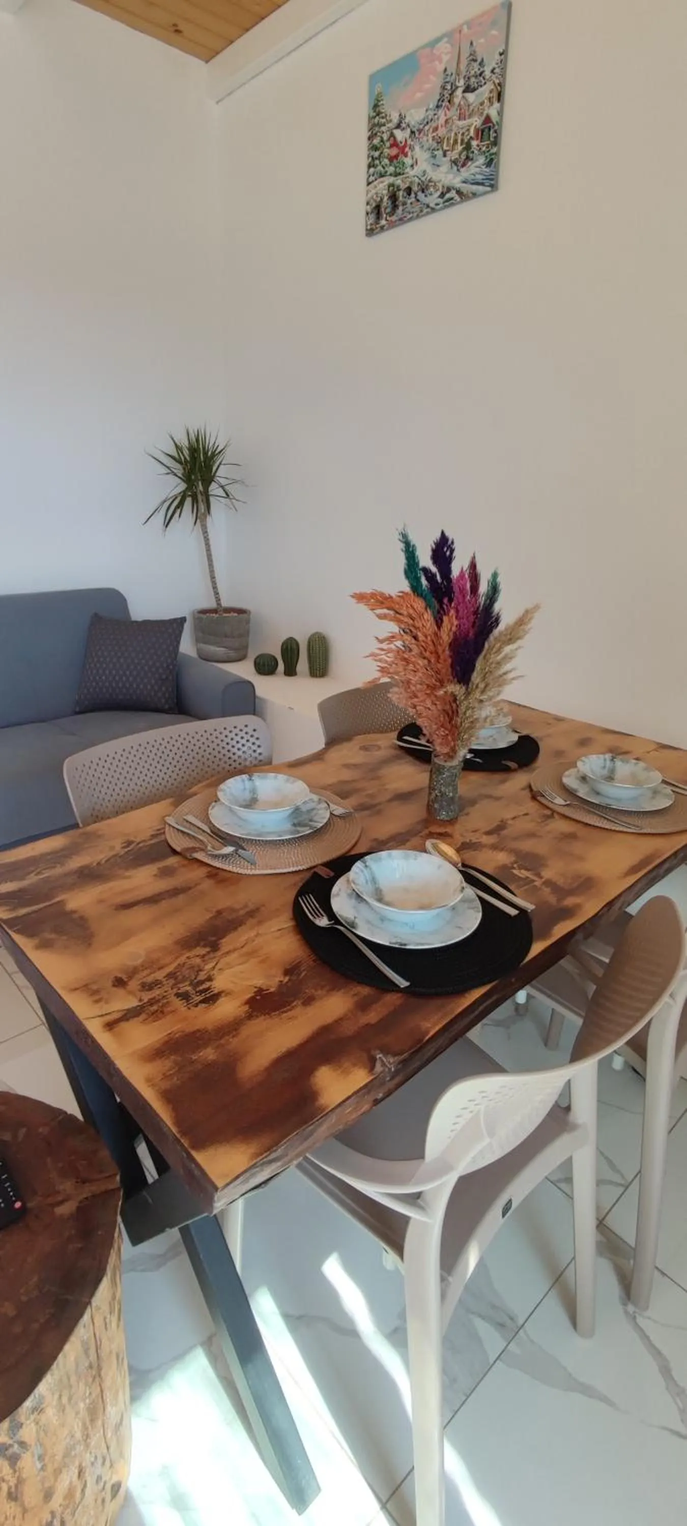 Living room in Villa Ay